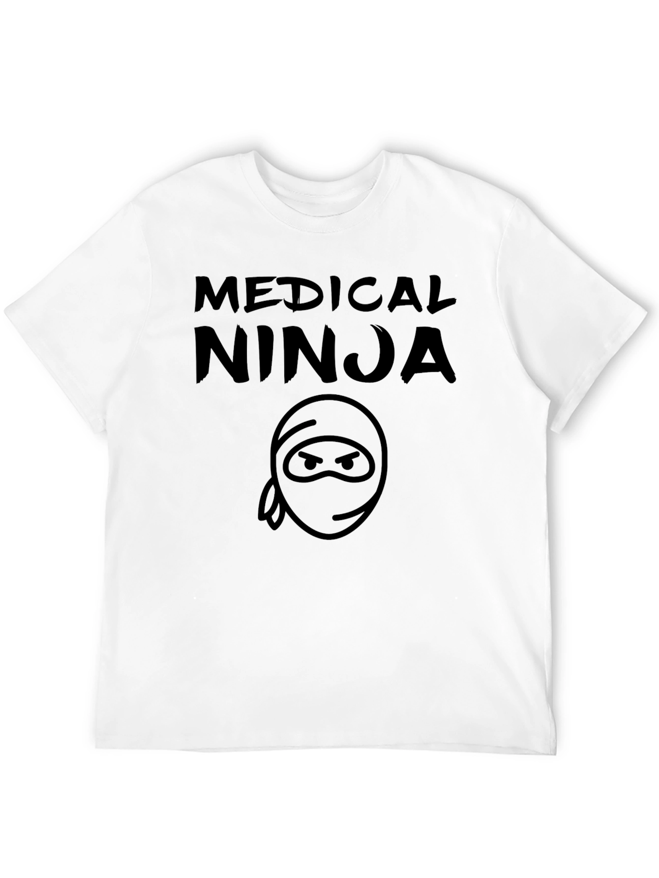 Black Medical Ninja Black T-Shirt - Graphic Tee view 12