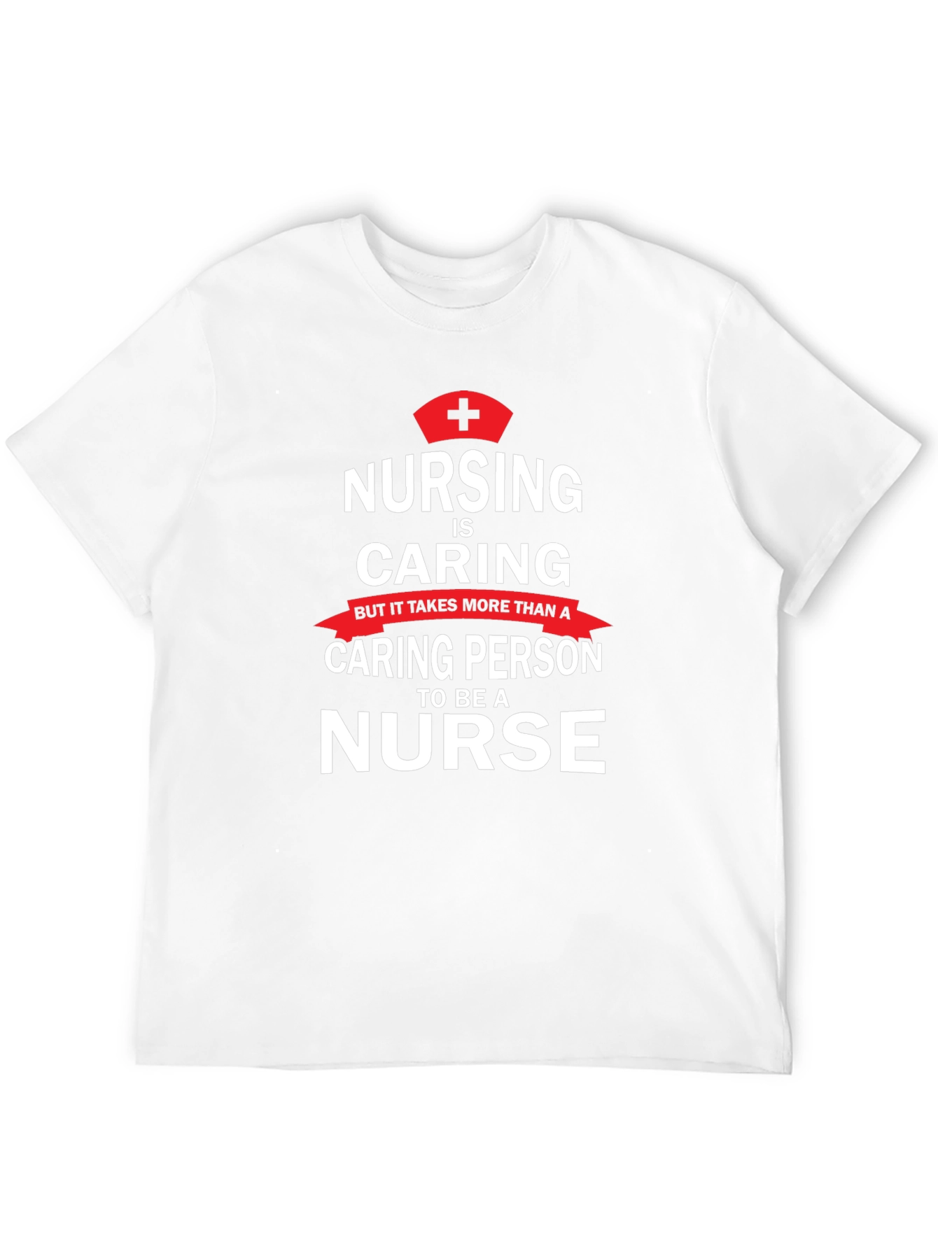 Black Nursing is Caring T-Shirt - Nurse Appreciation Tee view 12