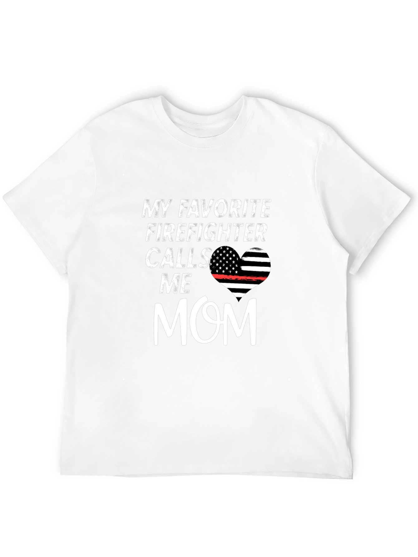 Black Firefighter Mom T-Shirt - Show Your Pride! view 12