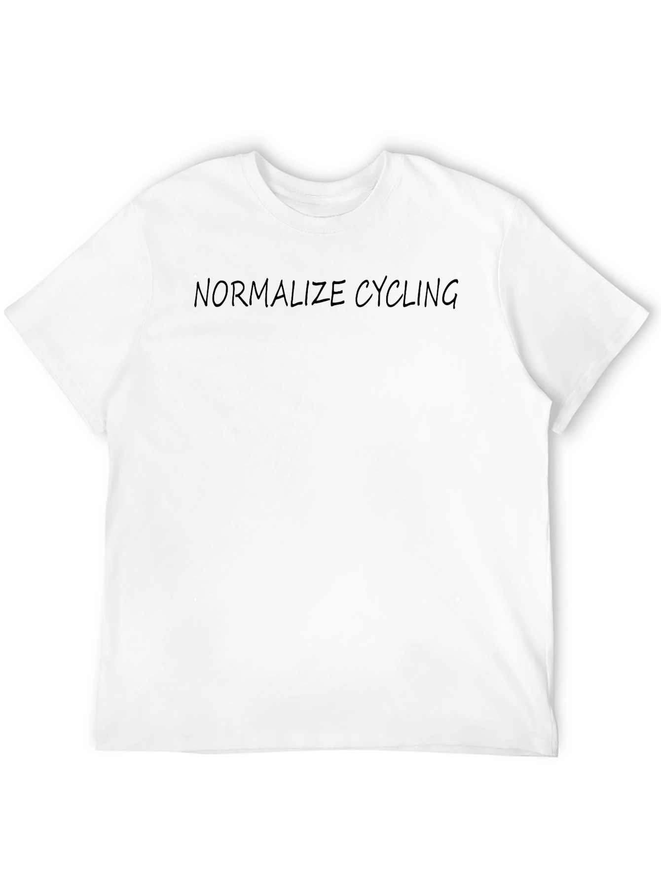 Black Normalize Cycling Graphic Tee - Everyday Casual Wear view 12