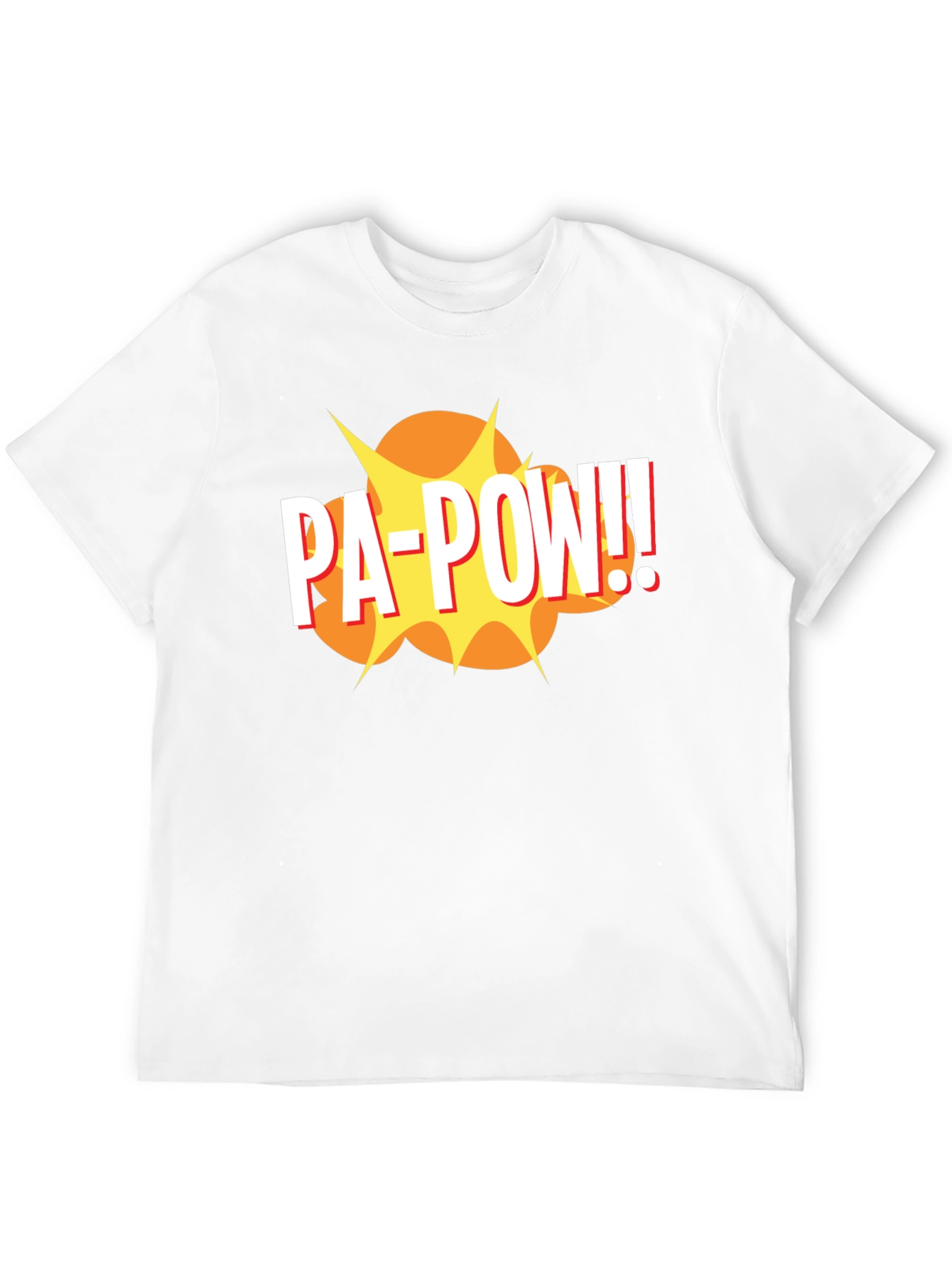 Black PA-POW!! Graphic T-Shirt - Black Comic Book Style Tee view 12