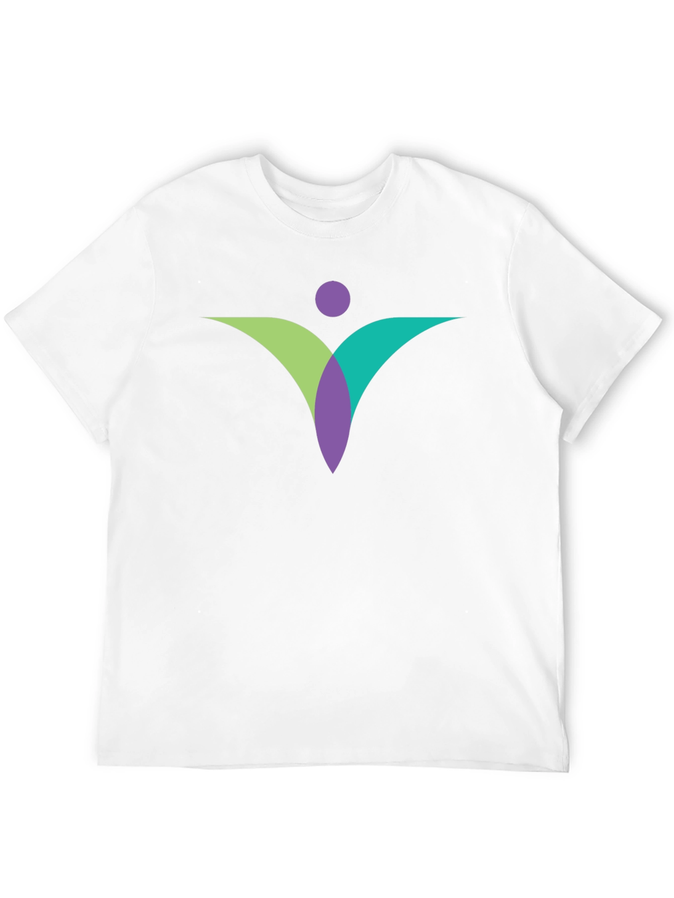 Black Modern Abstract Graphic Tee - Black view 12