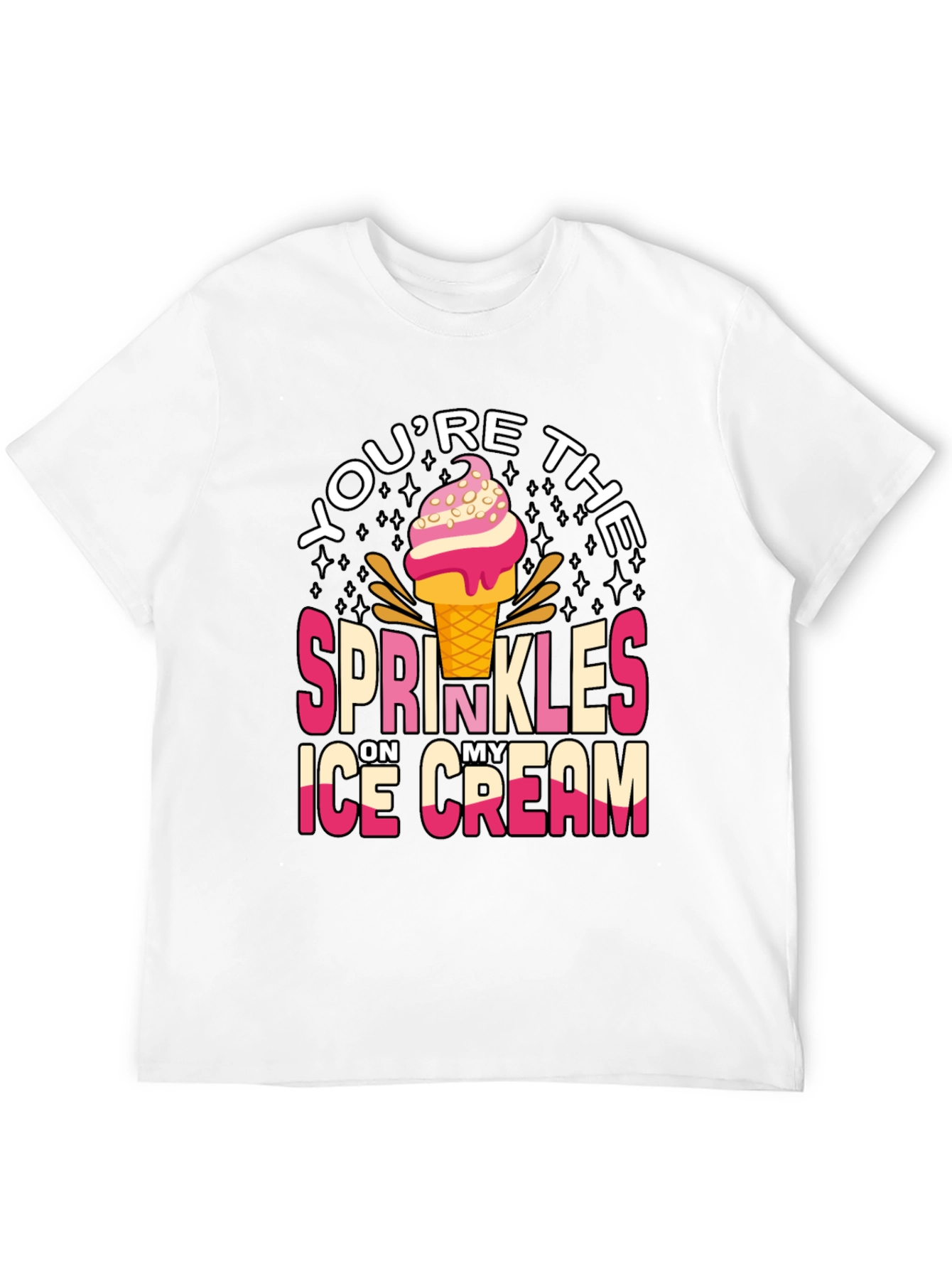 Black You're the Sprinkles Ice Cream T-Shirt view 12