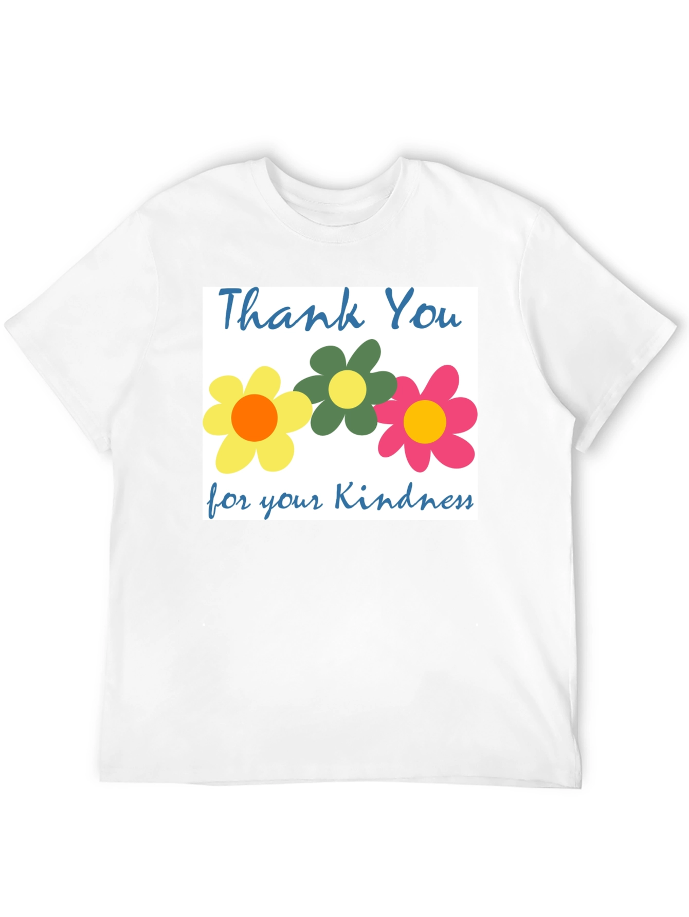 Black Thank You Flowers T-Shirt - Kindness Appreciation Tee view 12
