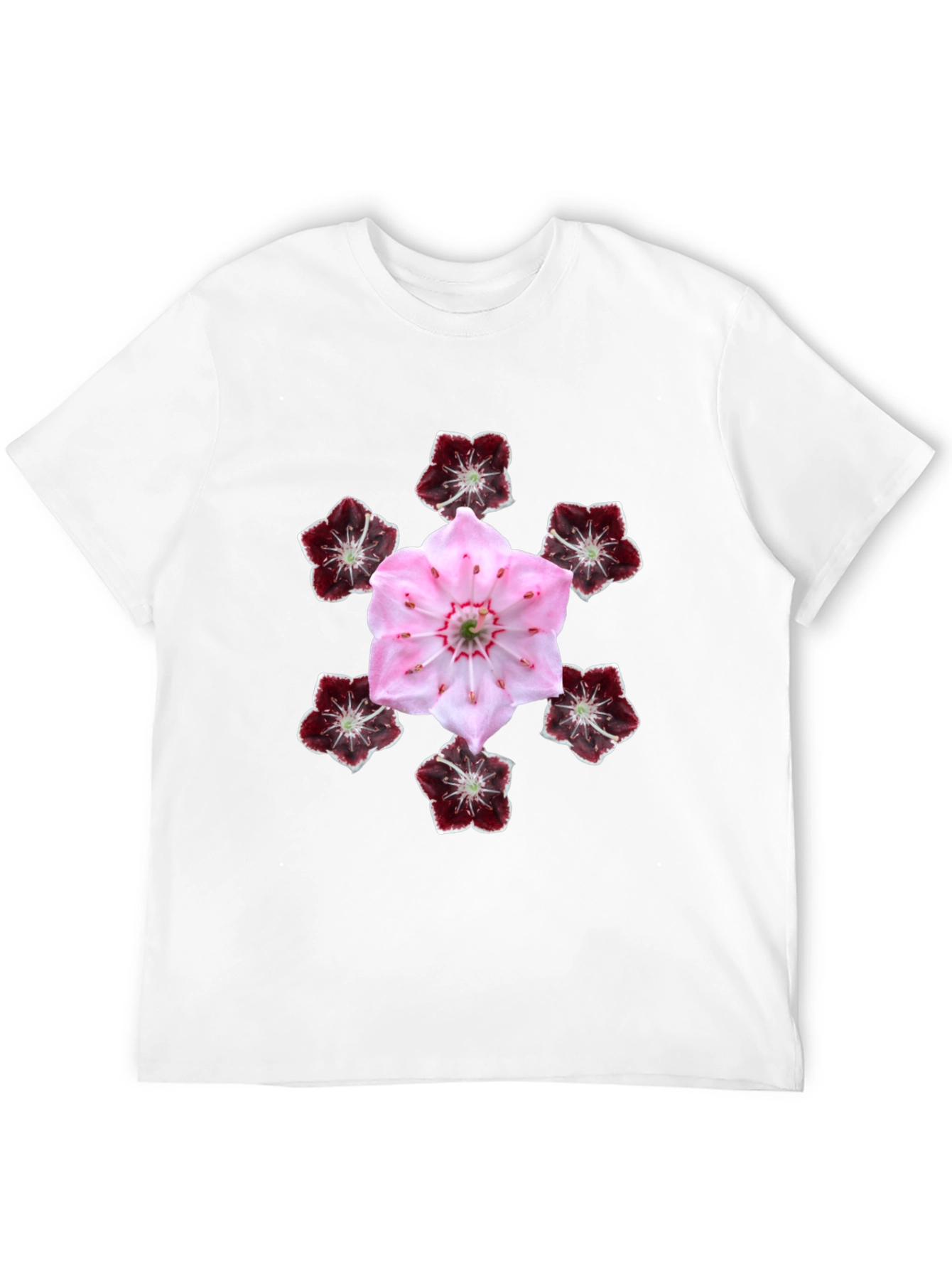 Black Floral Mandala Graphic T-Shirt view 12