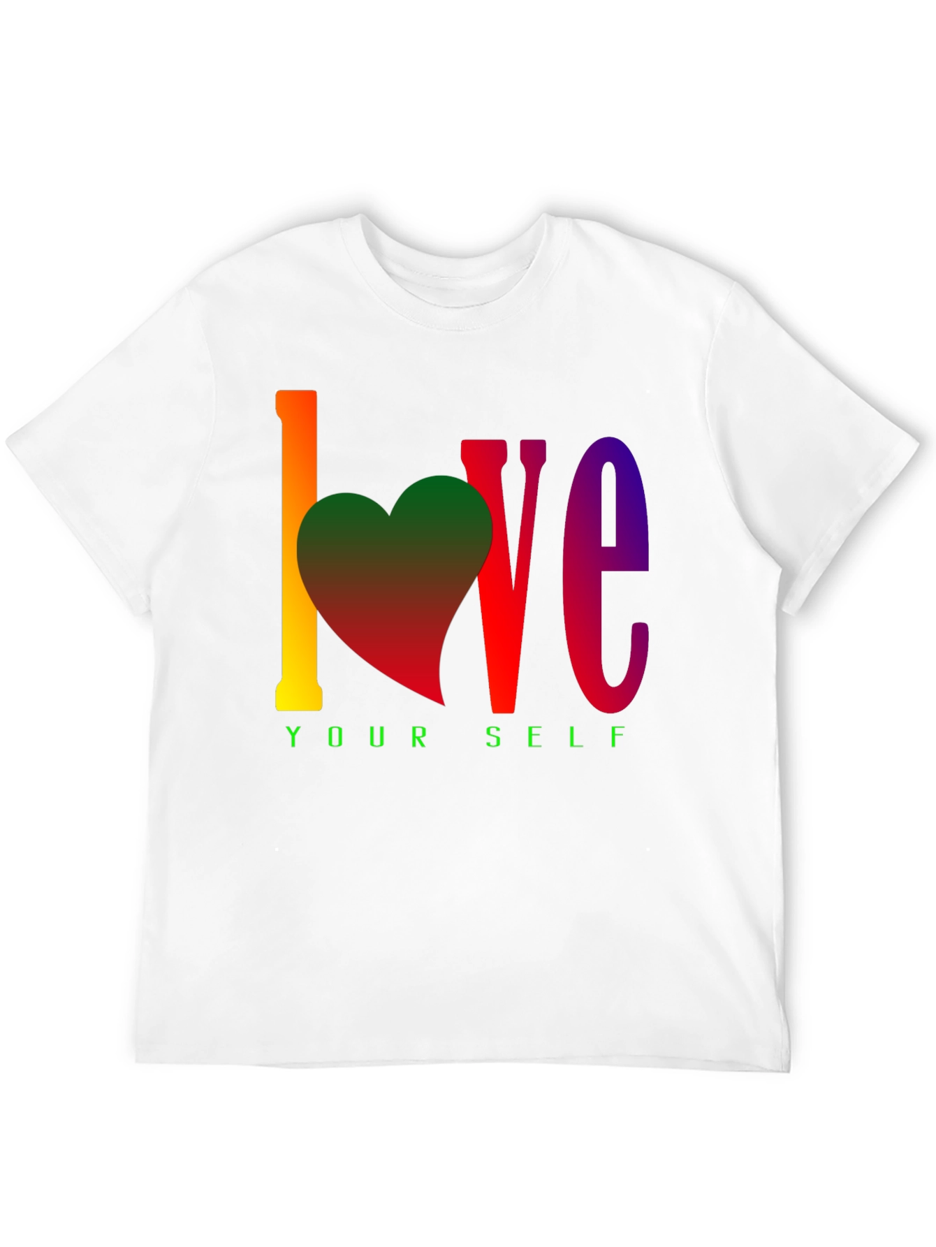 Black Love Yourself Rainbow Graphic Tee view 12