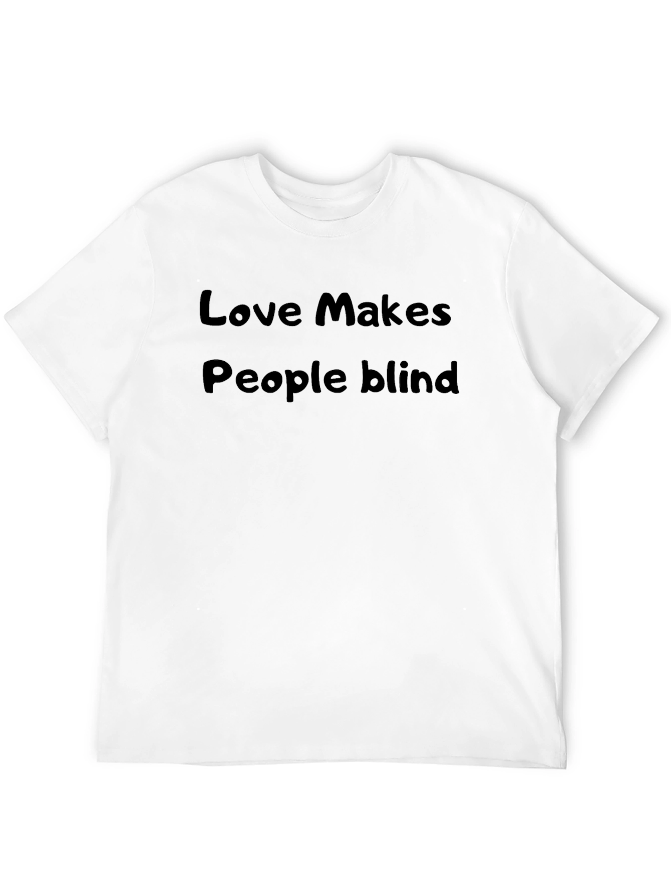 Black Love Makes People Blind T-Shirt - Soft Cotton Tee view 12