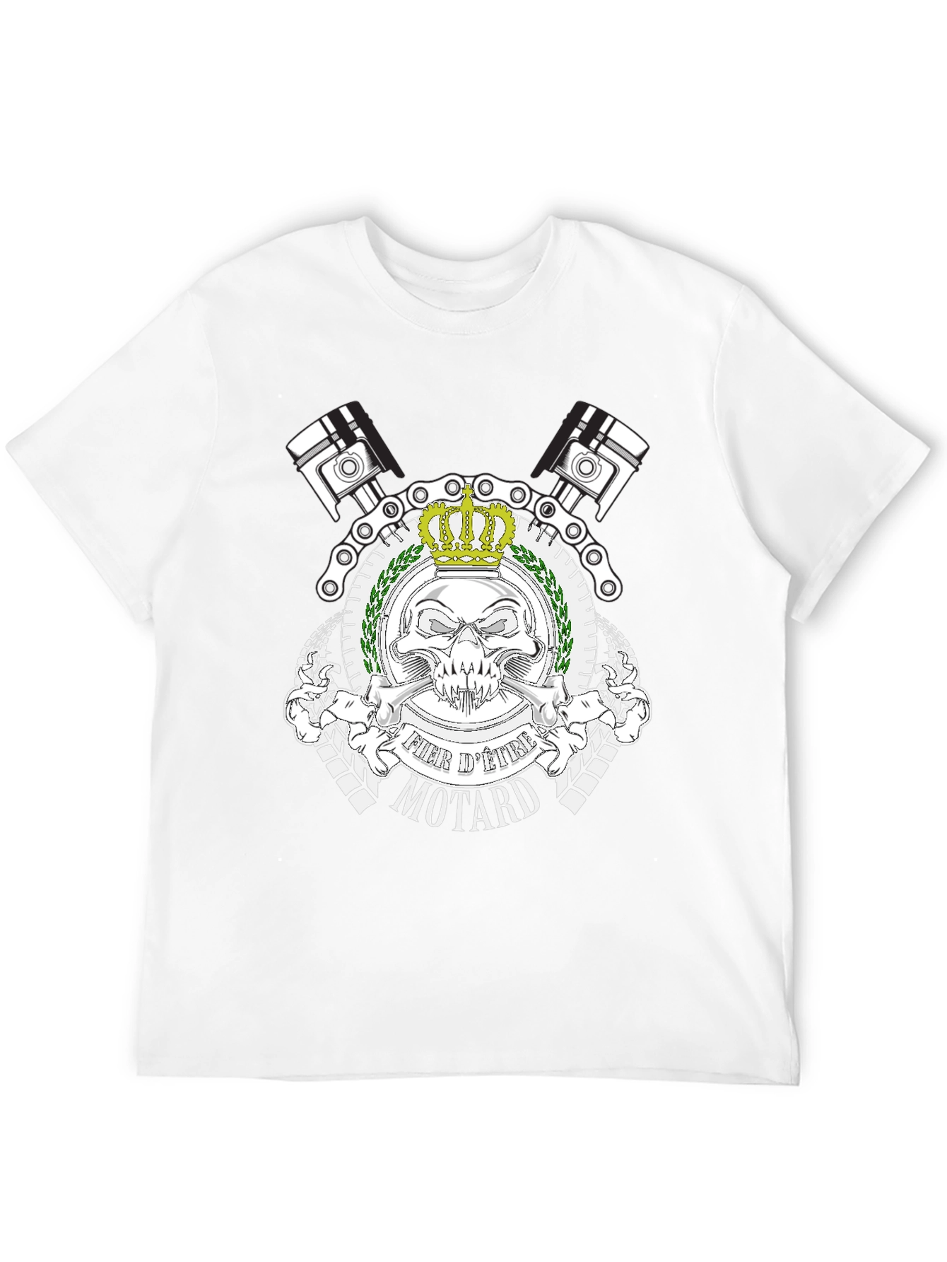 Black Fier d'Etre Motard Black T-Shirt view 12