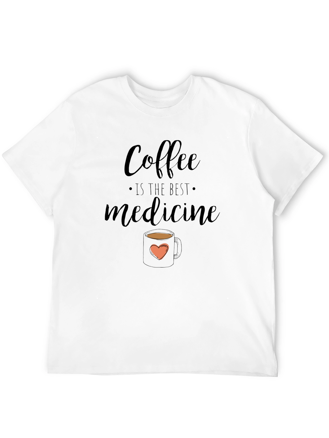 Black Coffee is the Best Medicine T-Shirt view 12