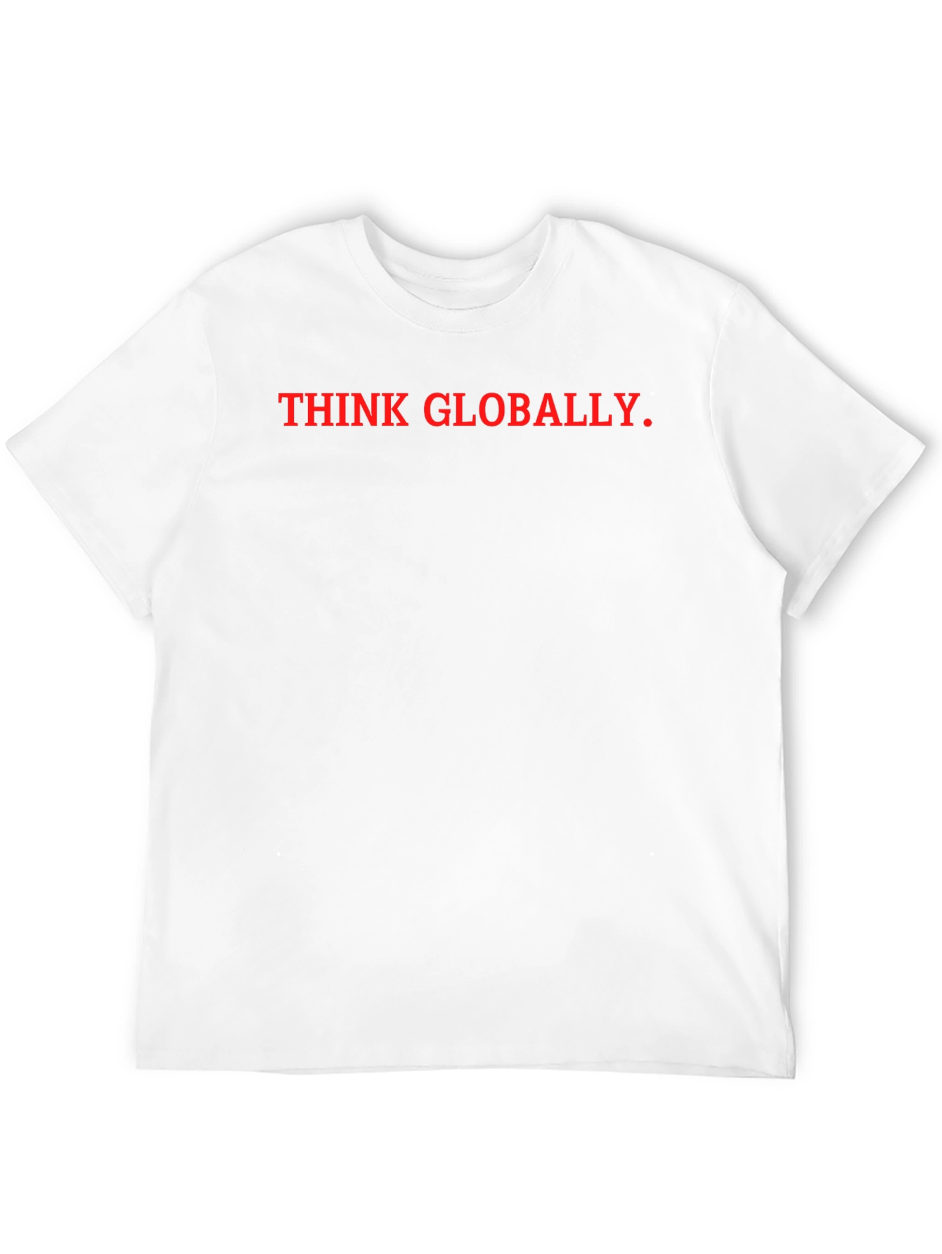 Black Think Globally T-Shirt - Black view 12