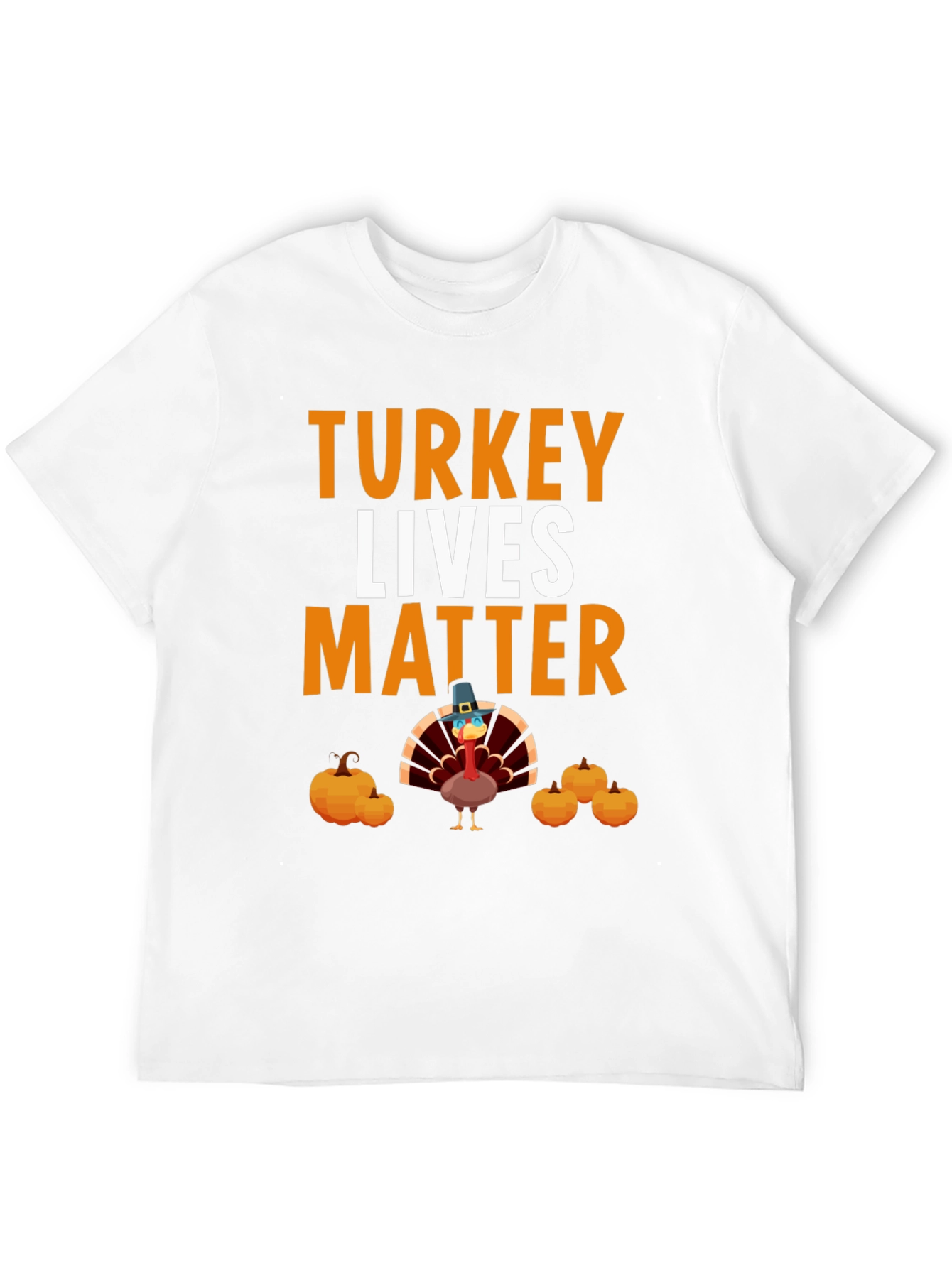 Black Turkey Lives Matter Thanksgiving T-Shirt view 12