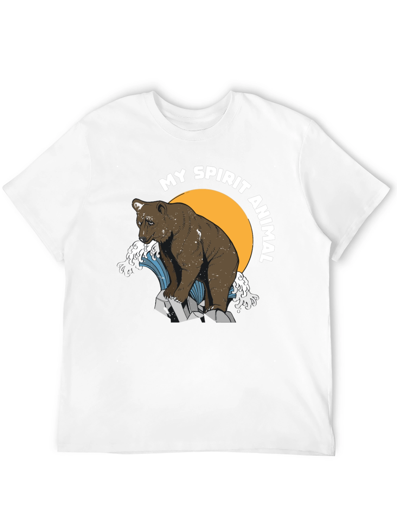 Black Bear Spirit Animal Graphic T-Shirt view 12