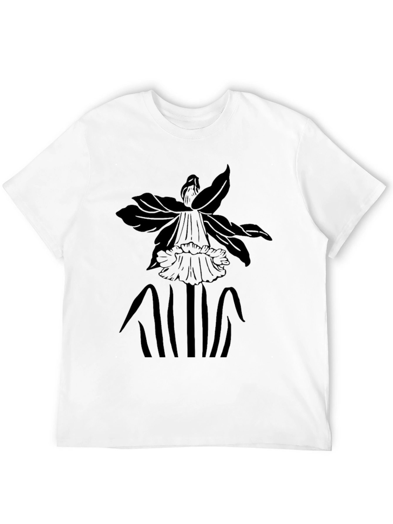 Black Floral Graphic Black T-Shirt view 12