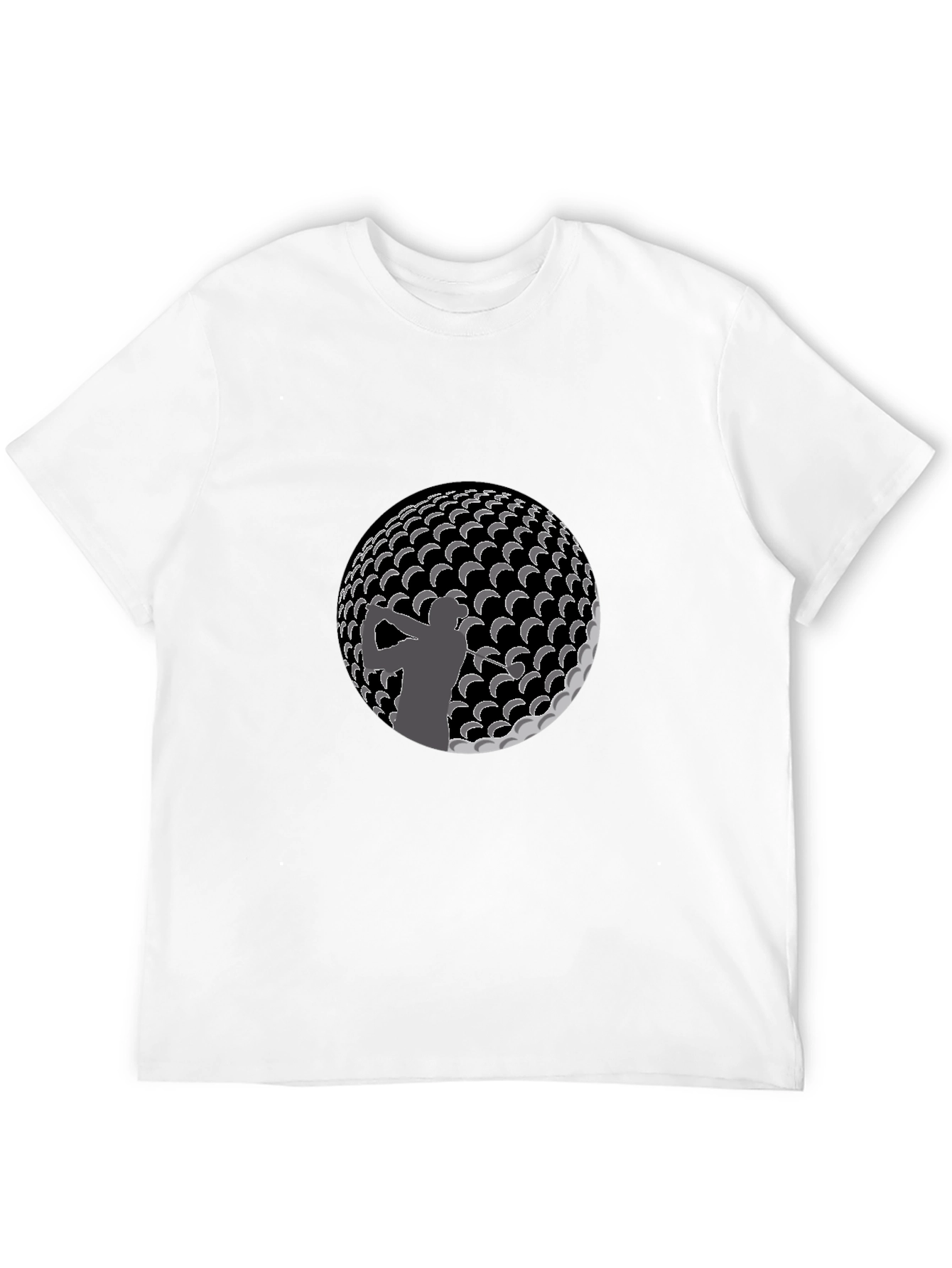 Black Golf Silhouette T-Shirt - Stylish & Unique Design view 12