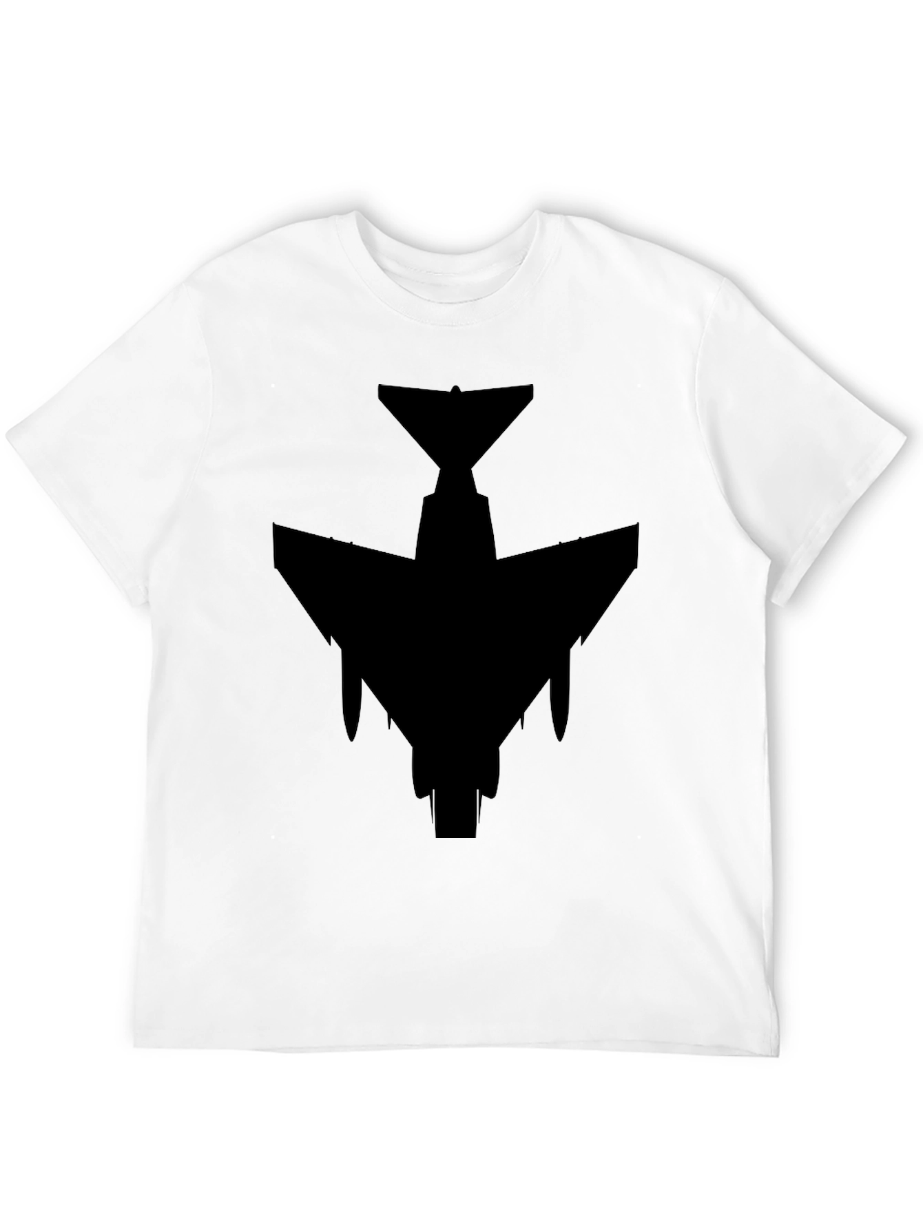 Black Stealth Jet Black T-Shirt - Military Aviation Style view 12