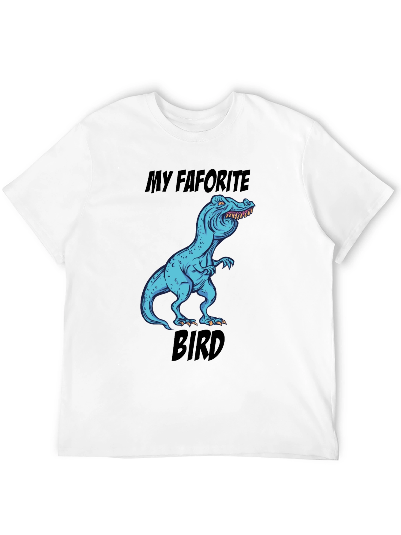 Black Funny Dinosaur T-Shirt: My Favorite Bird view 12