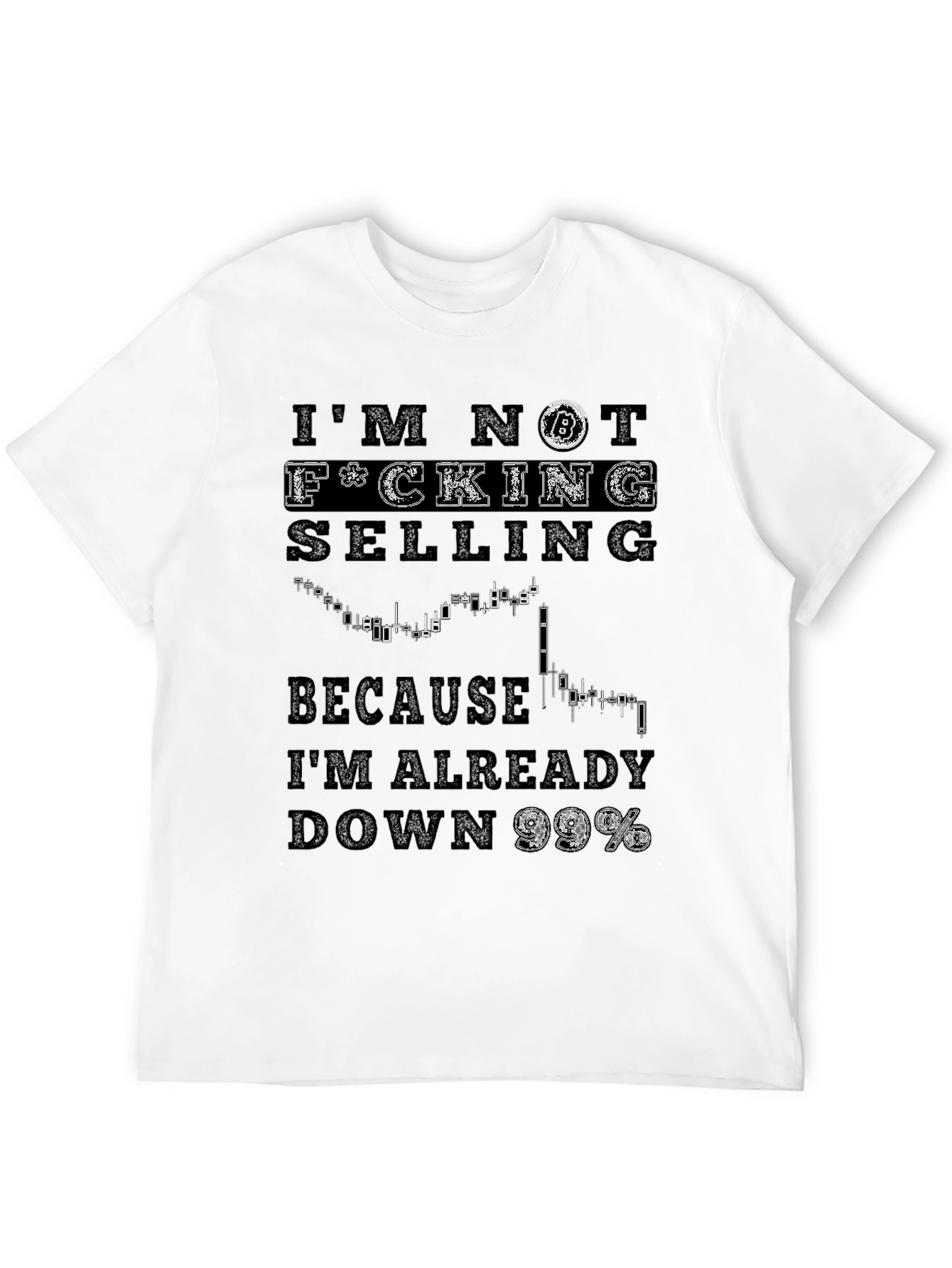Black Bitcoin HODL T-Shirt - I'm Not Selling Meme Shirt view 12