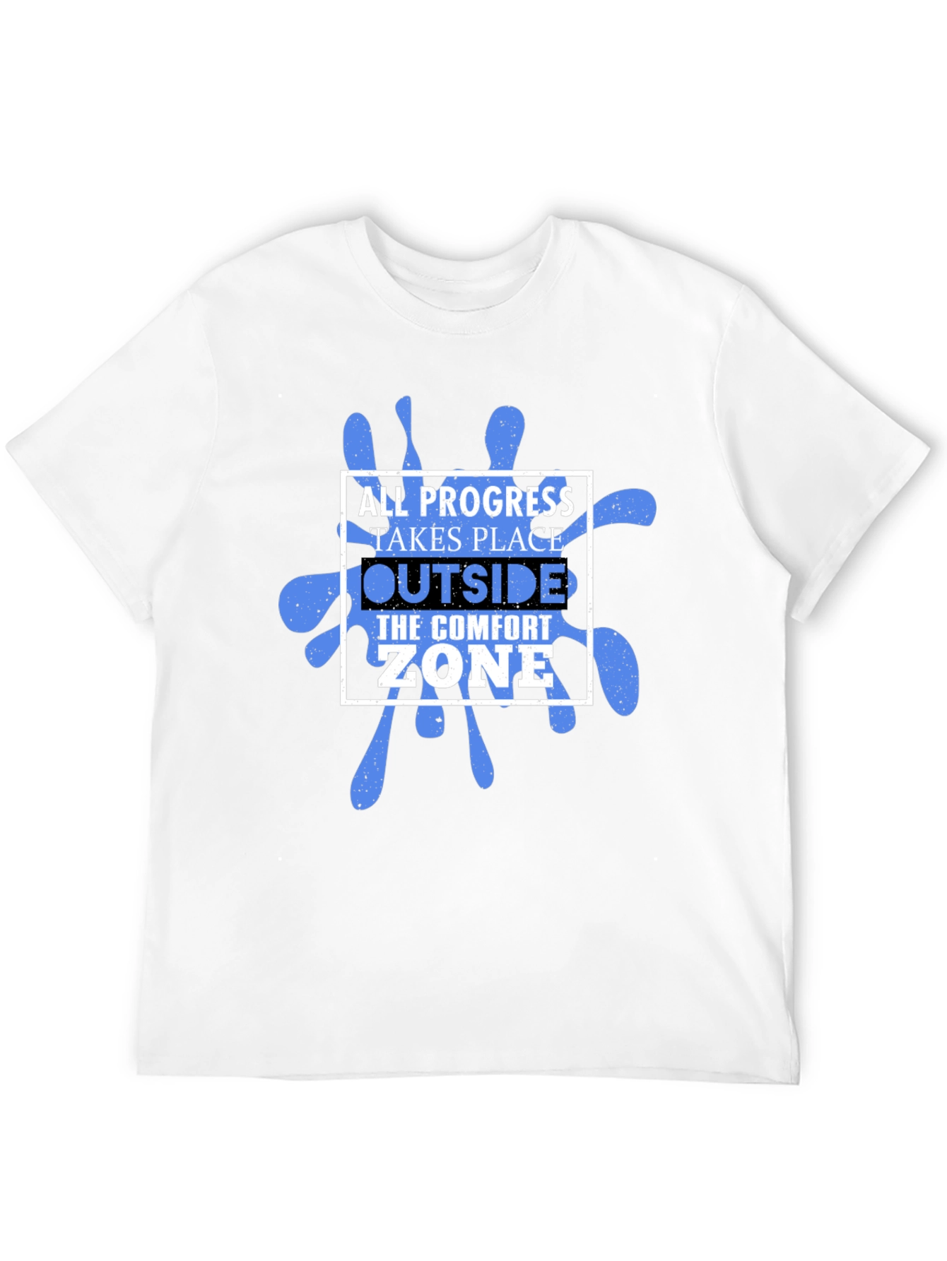 Black Progress Comfort Zone Graphic T-Shirt view 12