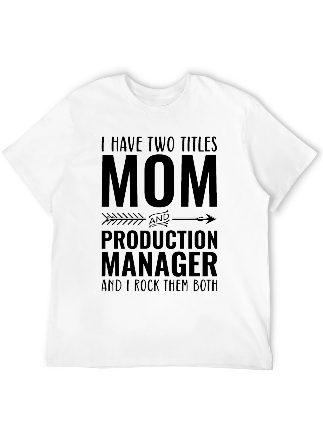 Black Mom and Production Manager T-Shirt view 12