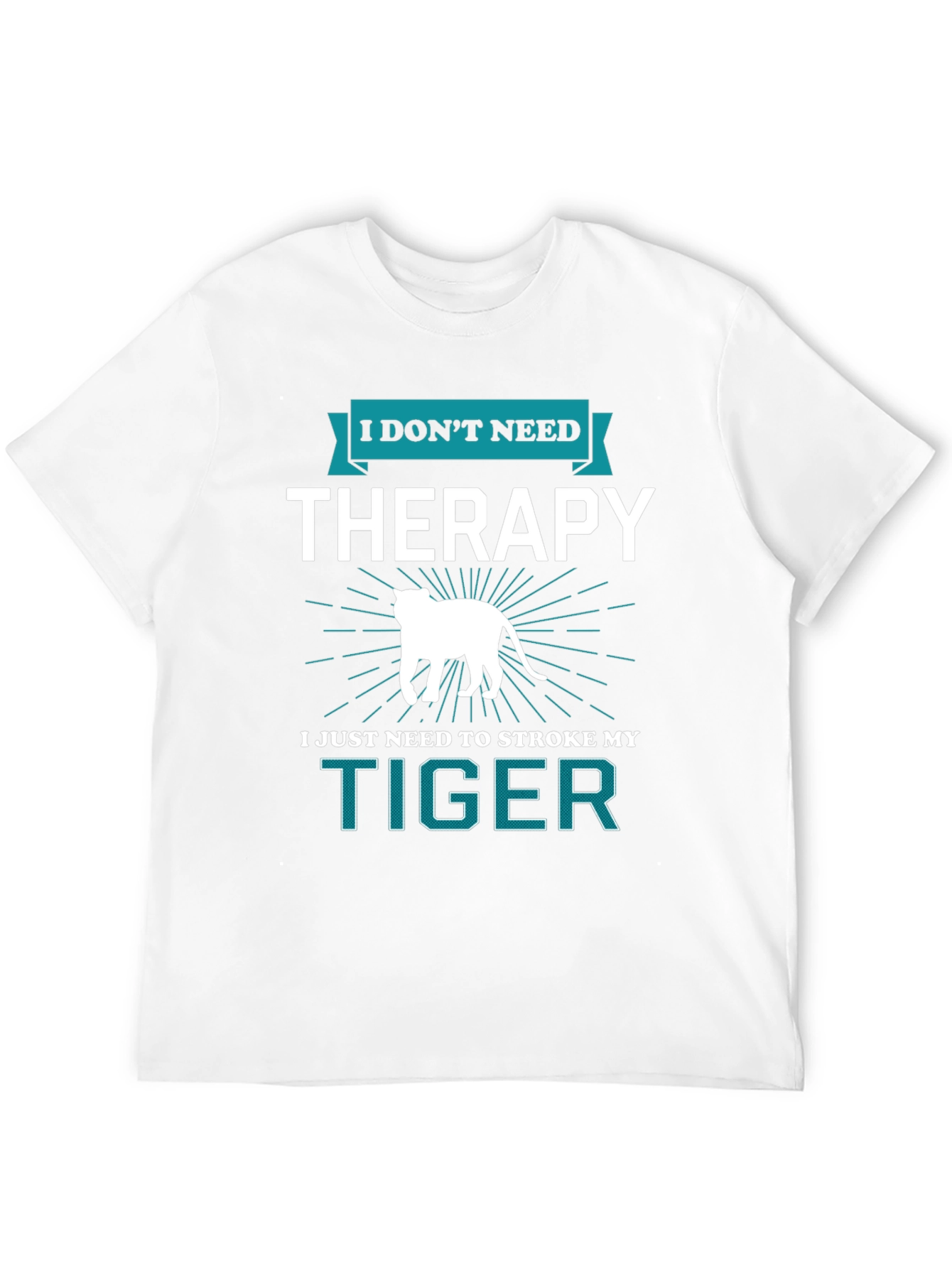 Black I Don't Need Therapy Tiger Graphic Tee view 12