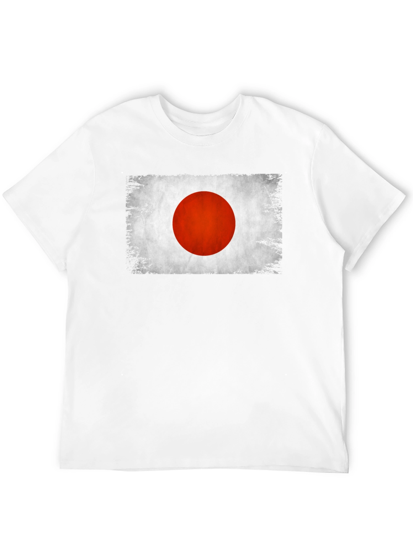 Black Japan Flag Graphic T-Shirt Distressed Look view 12