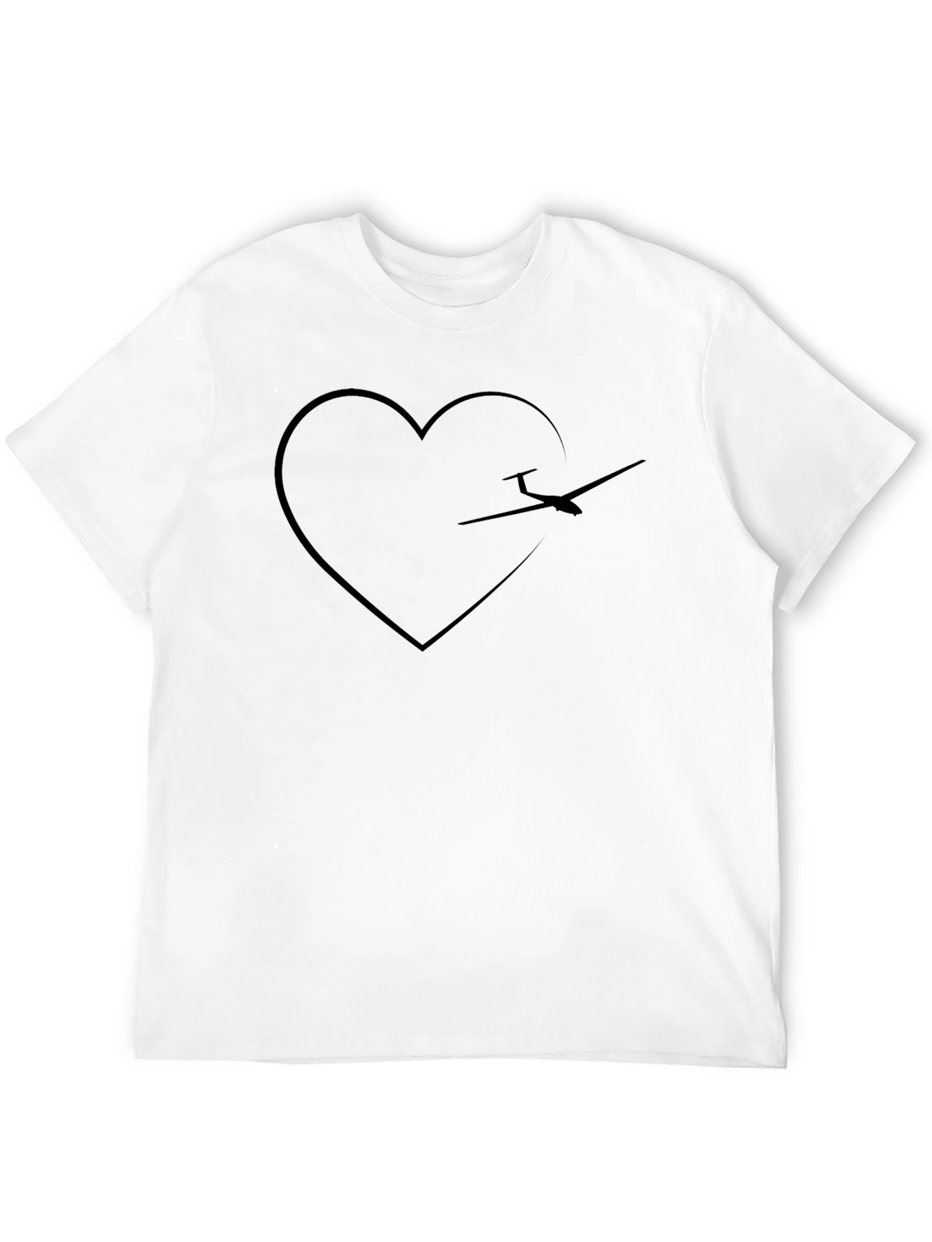 Black Pilot Heart Graphic Tee - Soaring Love view 12