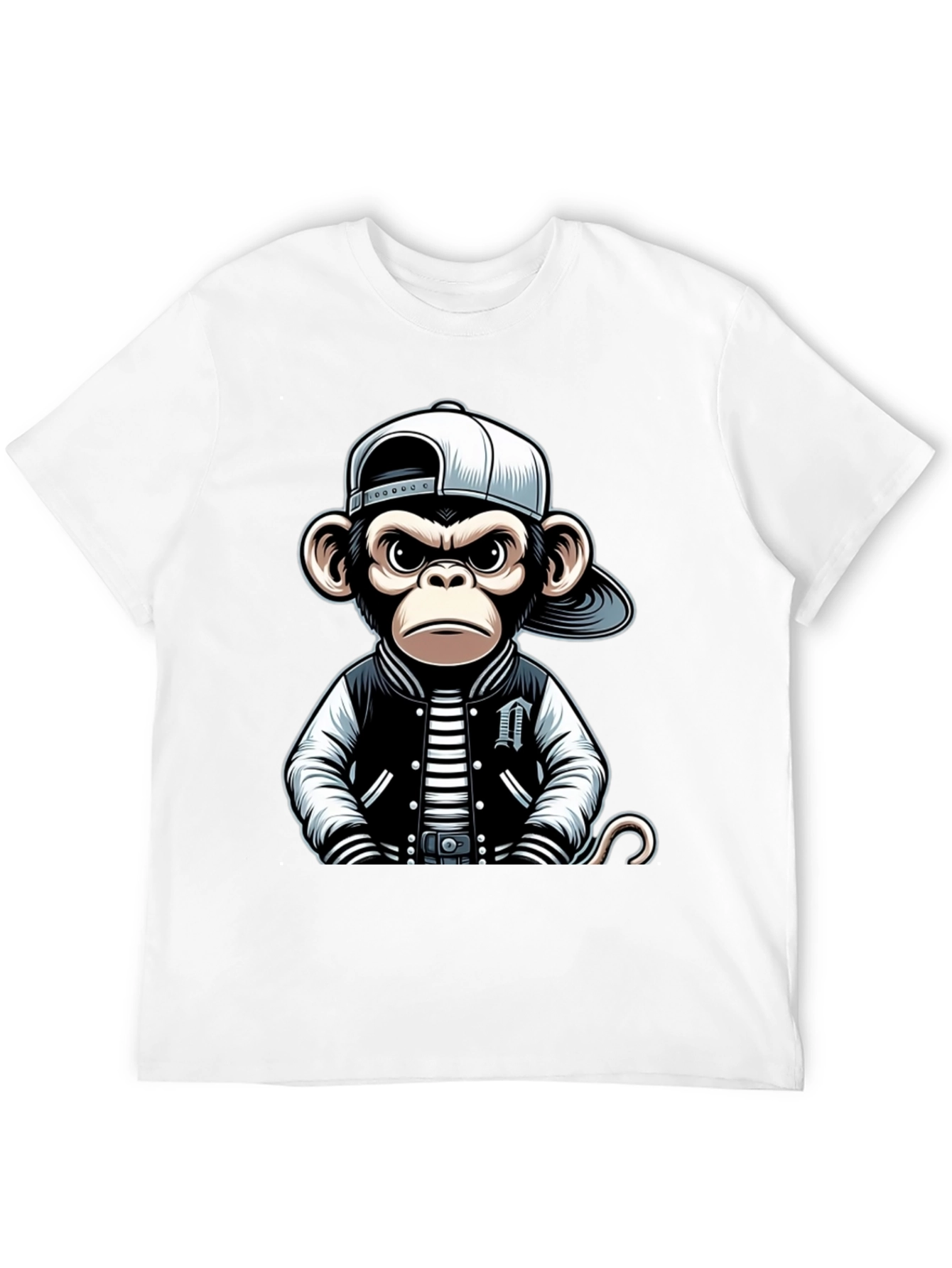Black Cool Monkey T-Shirt view 12
