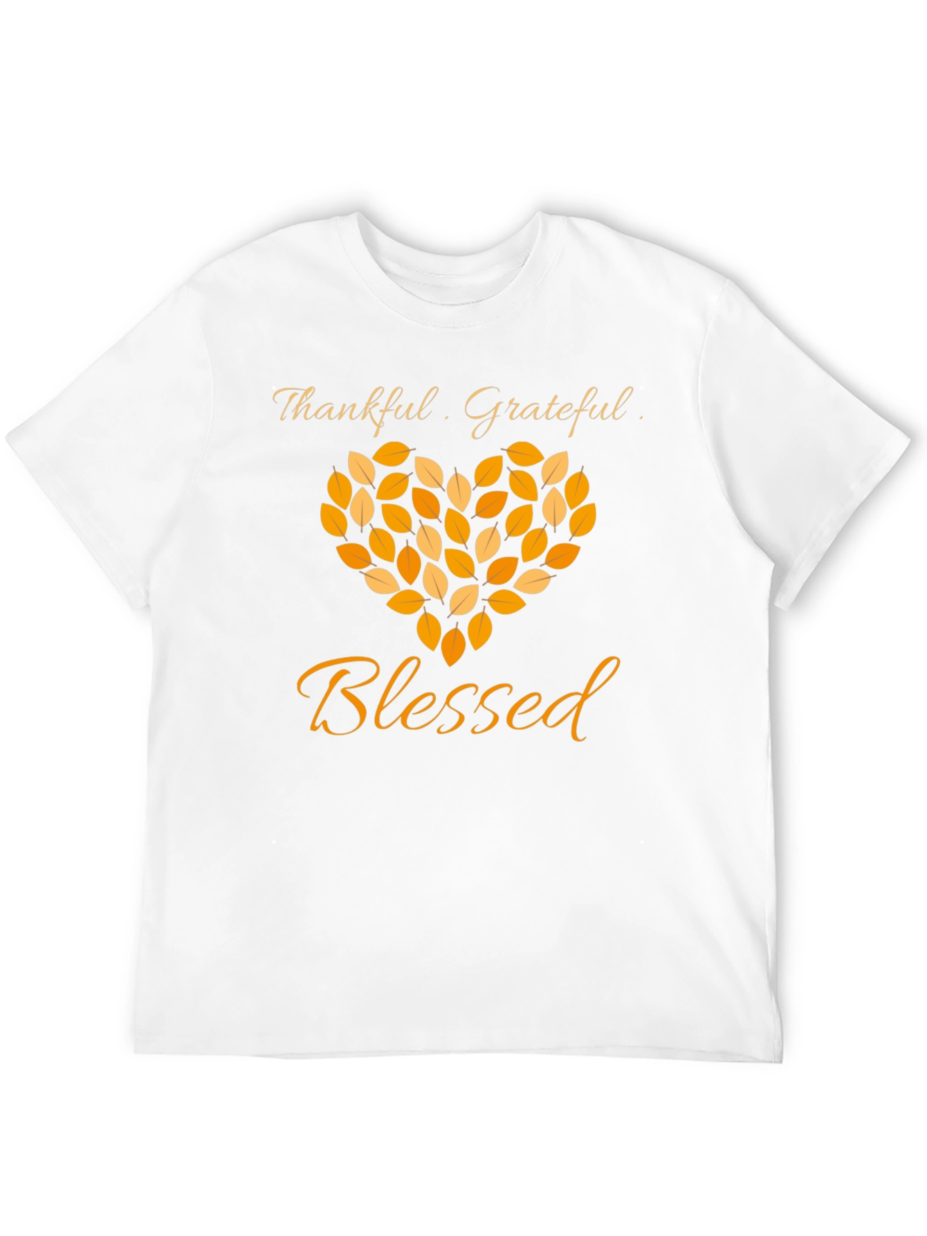 Black Thankful Grateful Blessed Graphic T-Shirt view 12