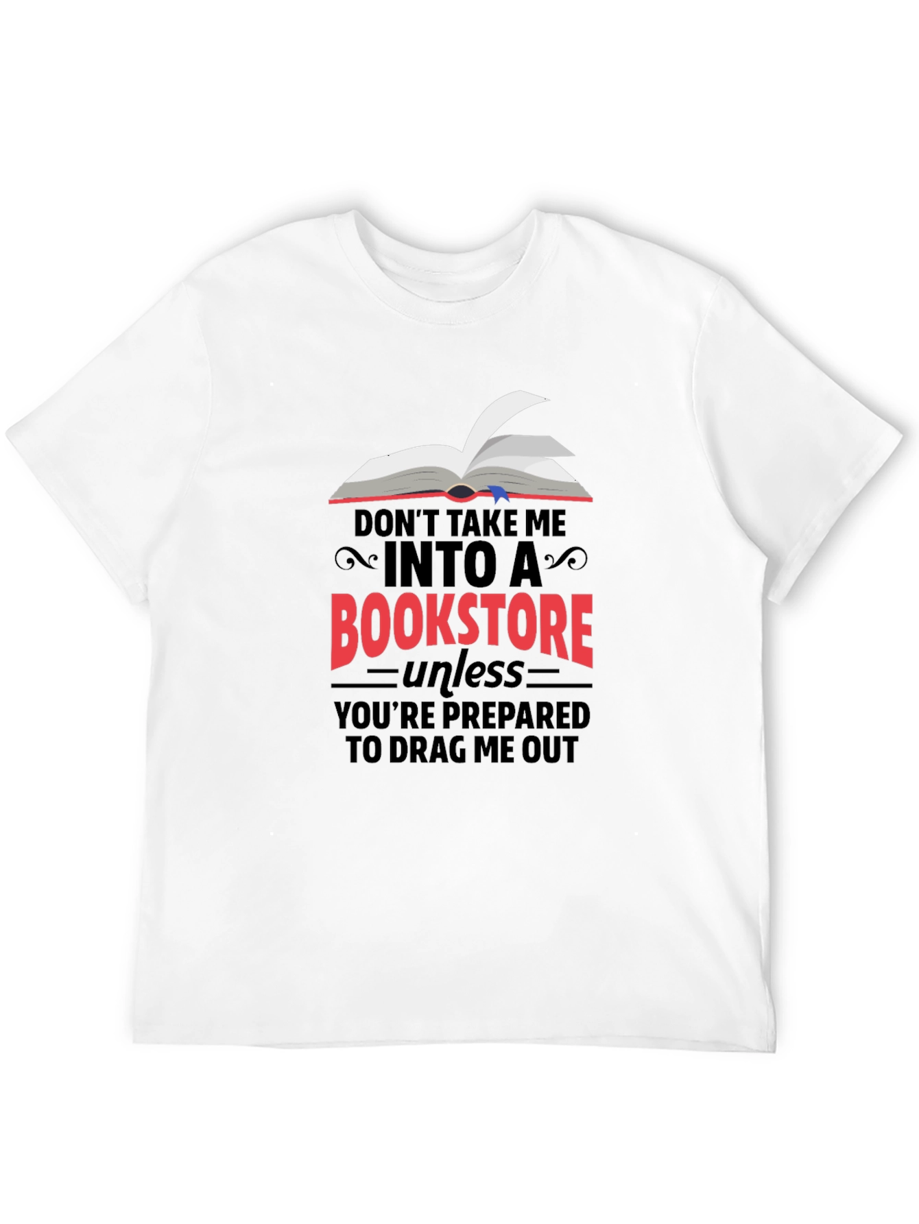 Black Bookstore Lover's T-Shirt: Funny Book Reader Tee view 12