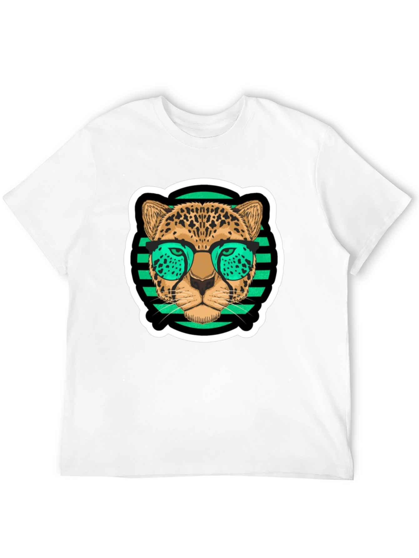 Black Cool Leopard T-Shirt view 12