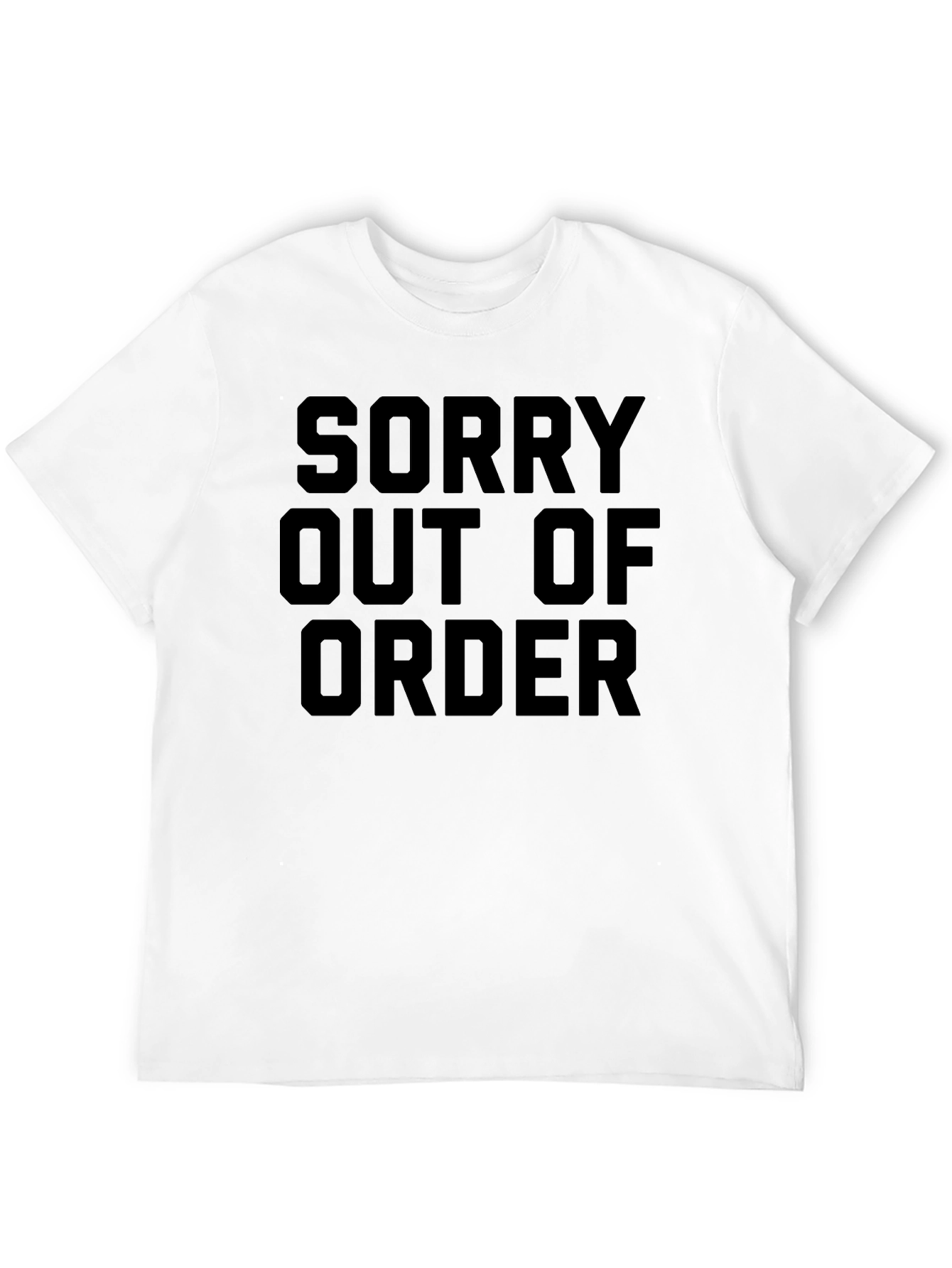 Black Sorry Out of Order Graphic Tee view 12