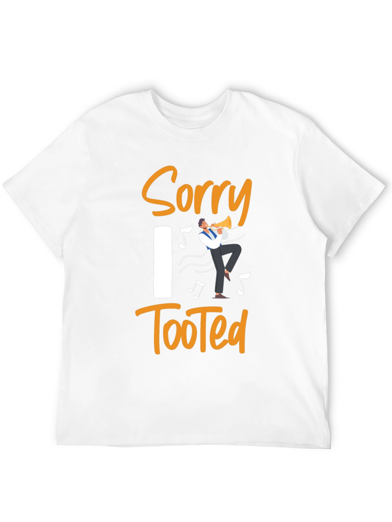 Black Sorry I Tooted Funny Musician T-Shirt view 12