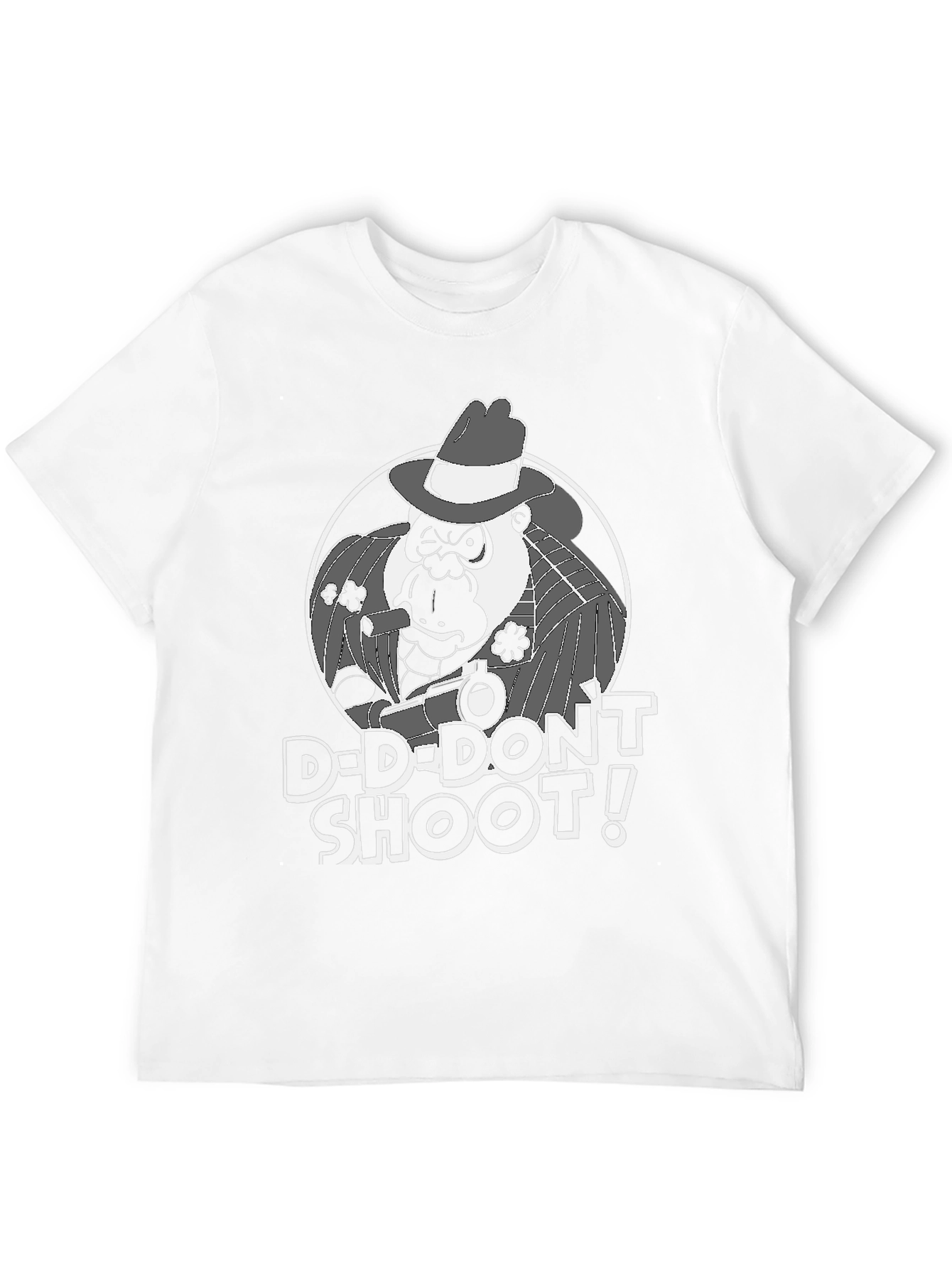 Black Gorilla Gangster Graphic Tee - "D-D-Don't Shoot!" T-Shirt view 12