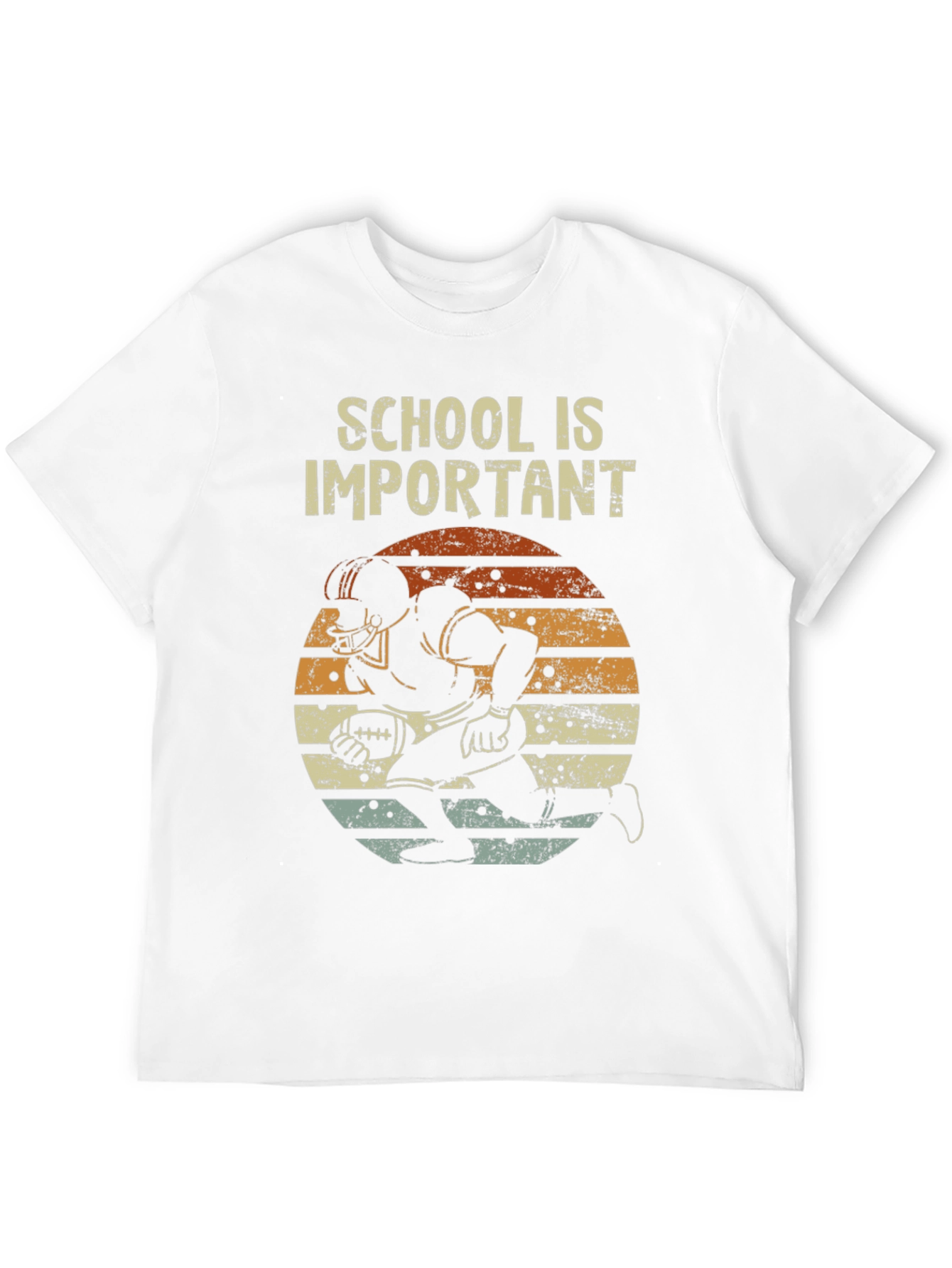 Black School is Important Football Graphic Tee view 12