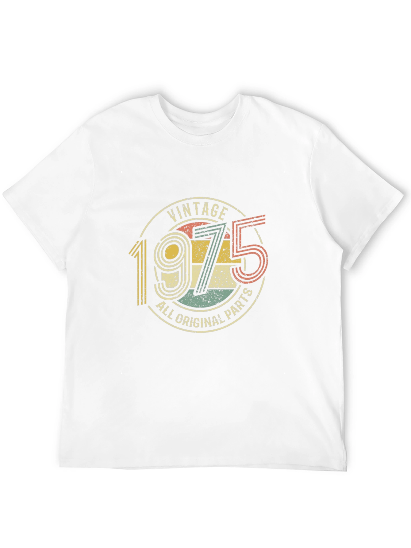 Black Vintage 1975 All Original Parts T-Shirt view 12