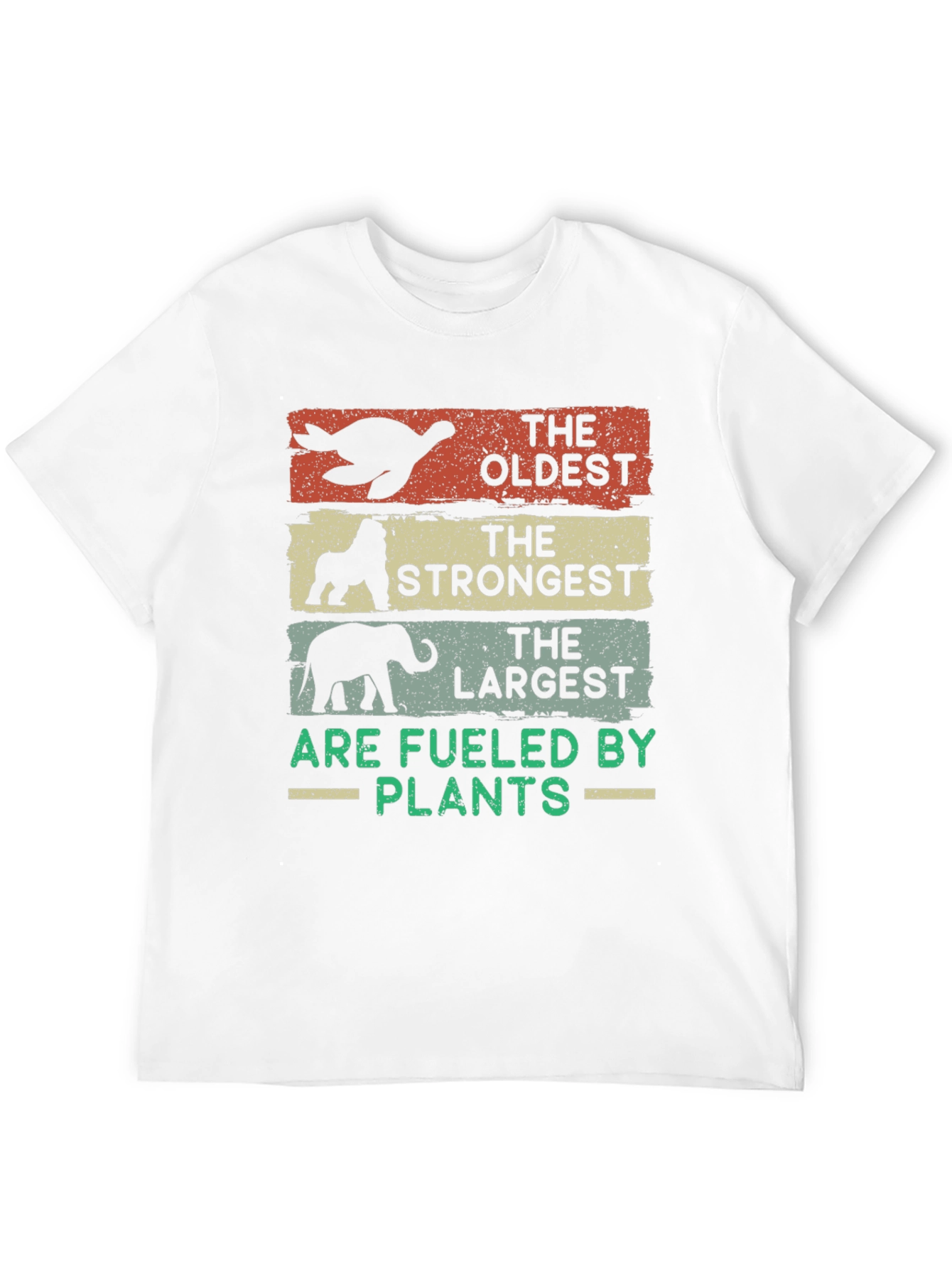 Black Oldest, Strongest, Largest - Vegan T-Shirt view 12