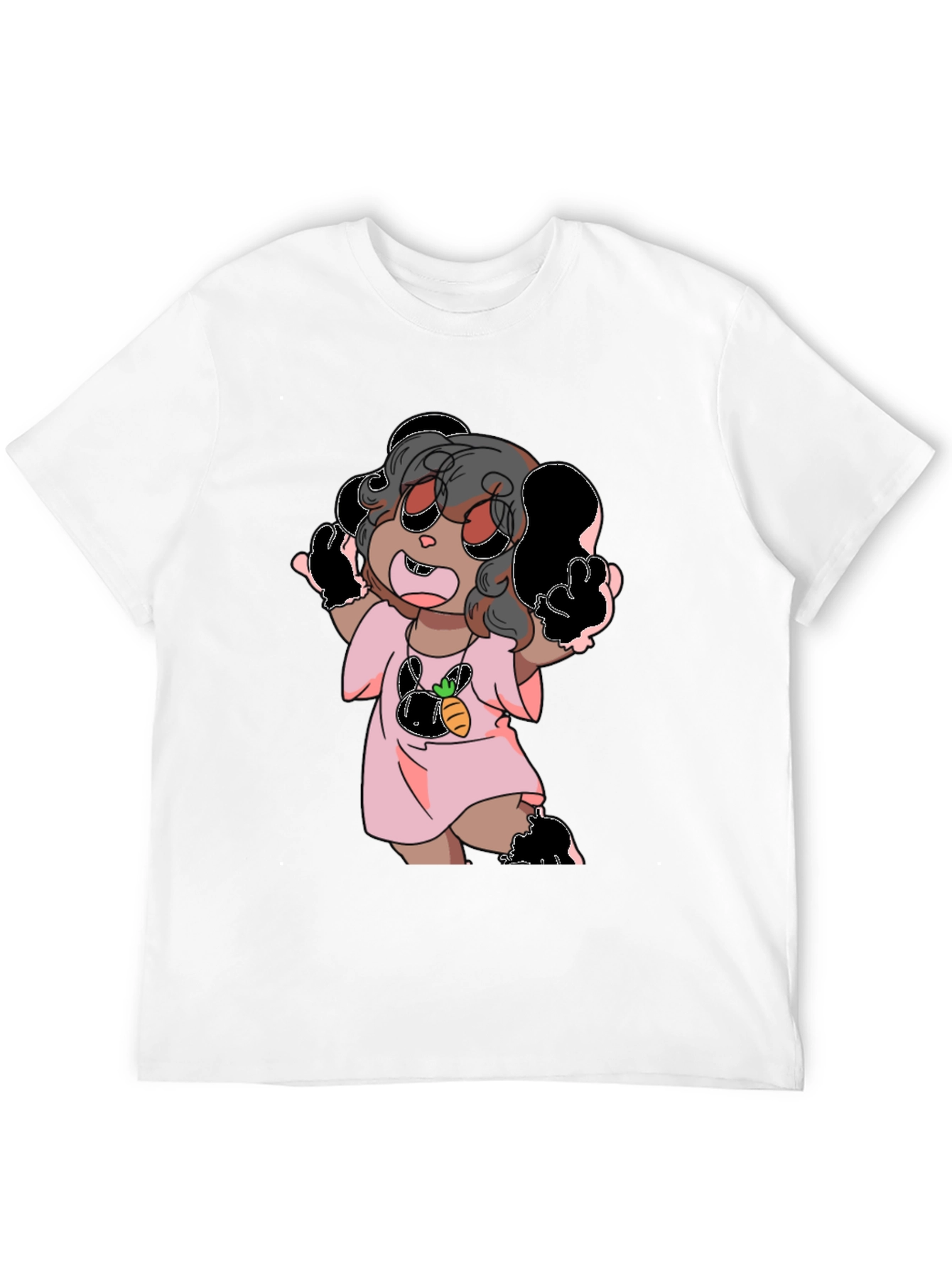 Black Cartoon Print Tee view 12