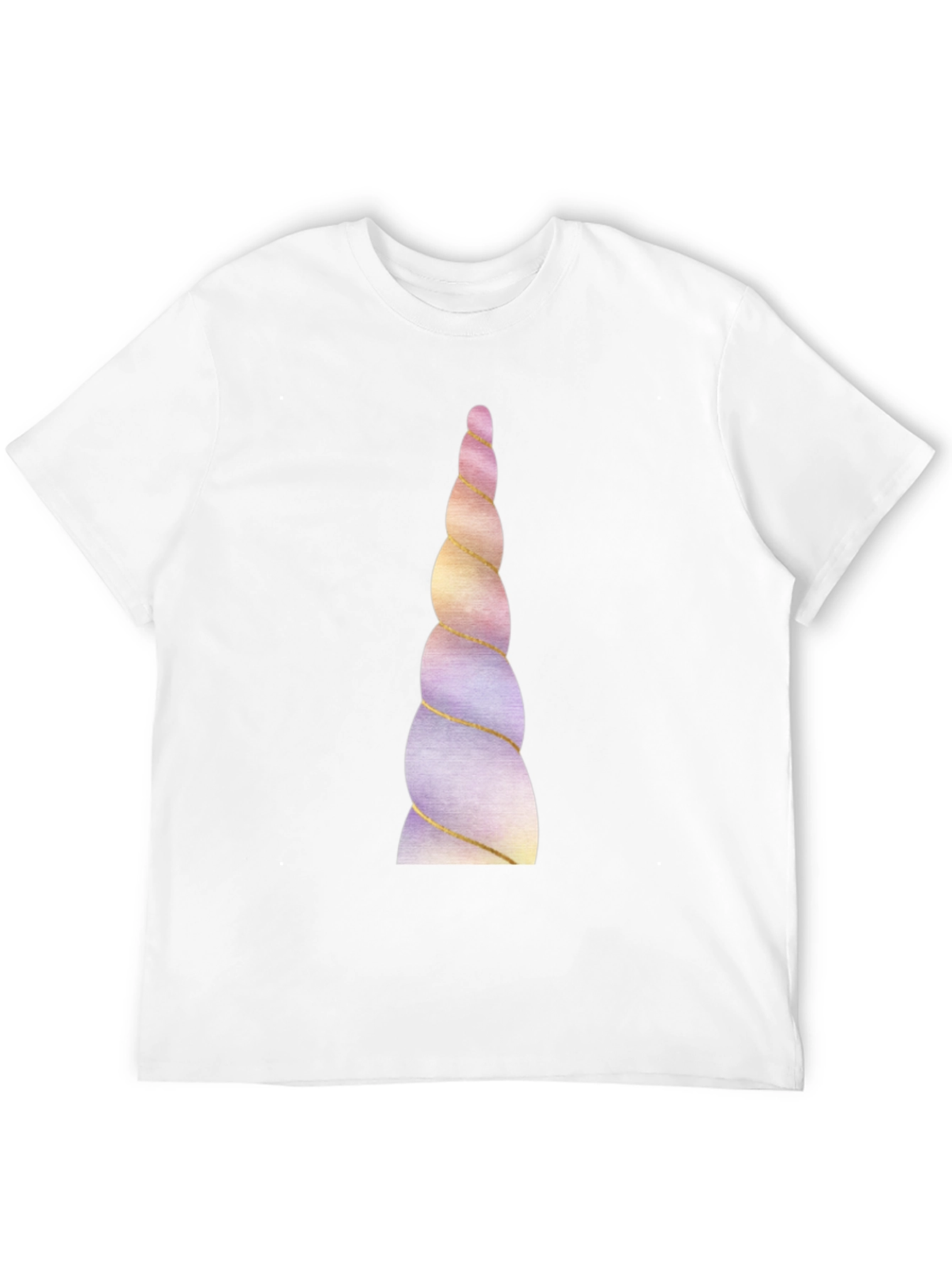 Black Unicorn Horn Graphic Tee - Black Cotton Blend view 12