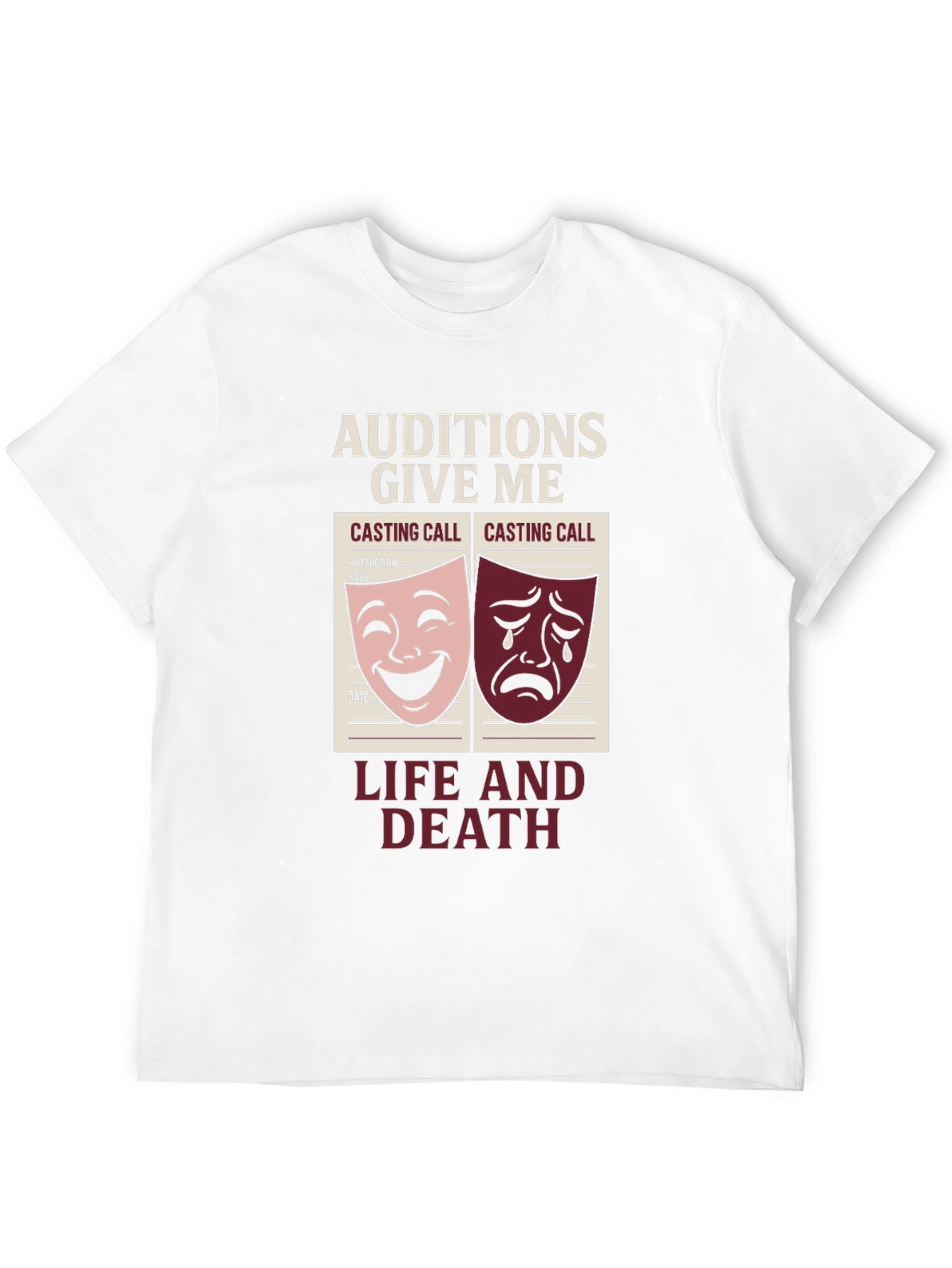 Black Auditions Life and Death T-Shirt view 12