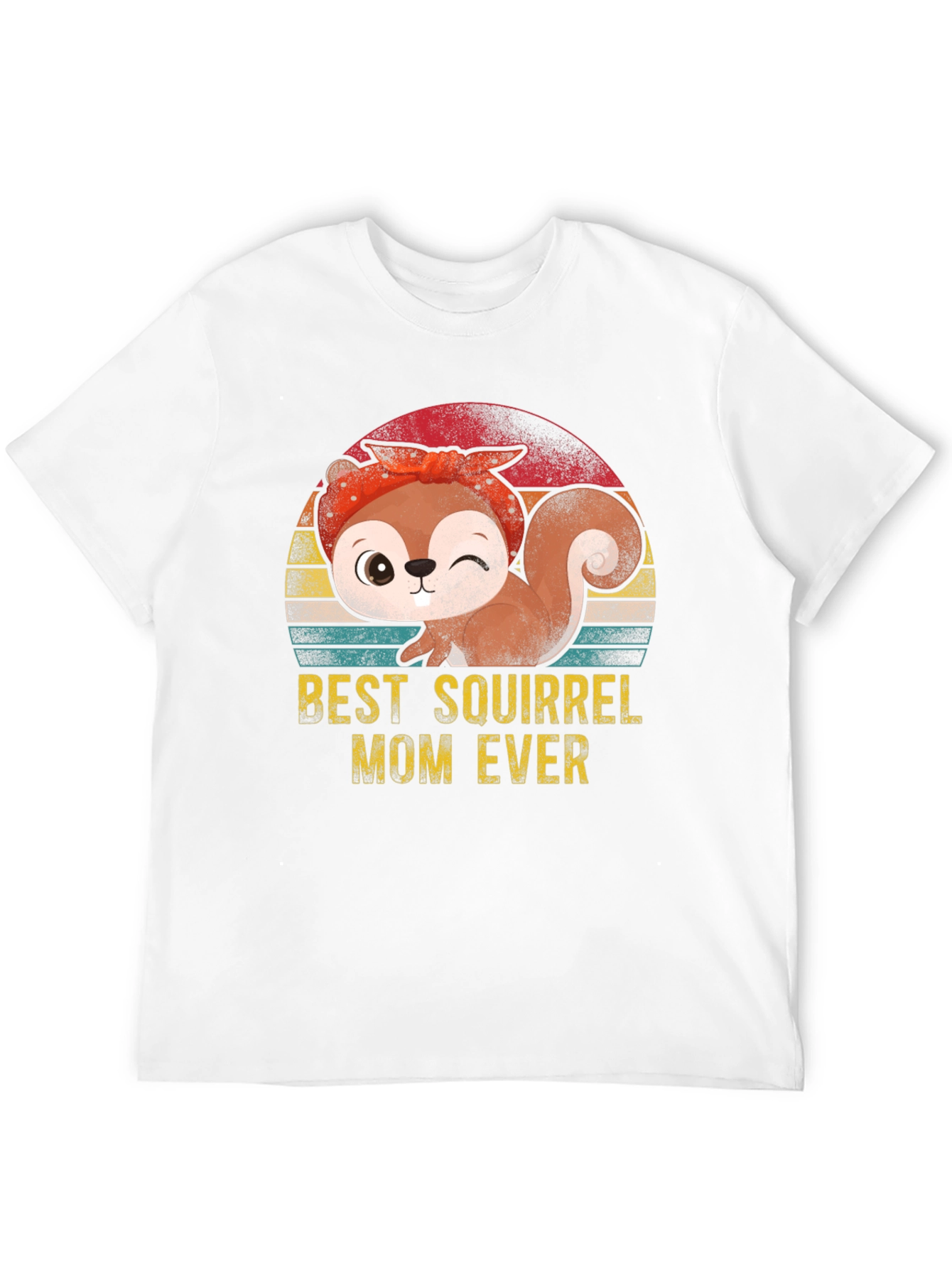 Black Best Squirrel Mom Ever T-Shirt view 12