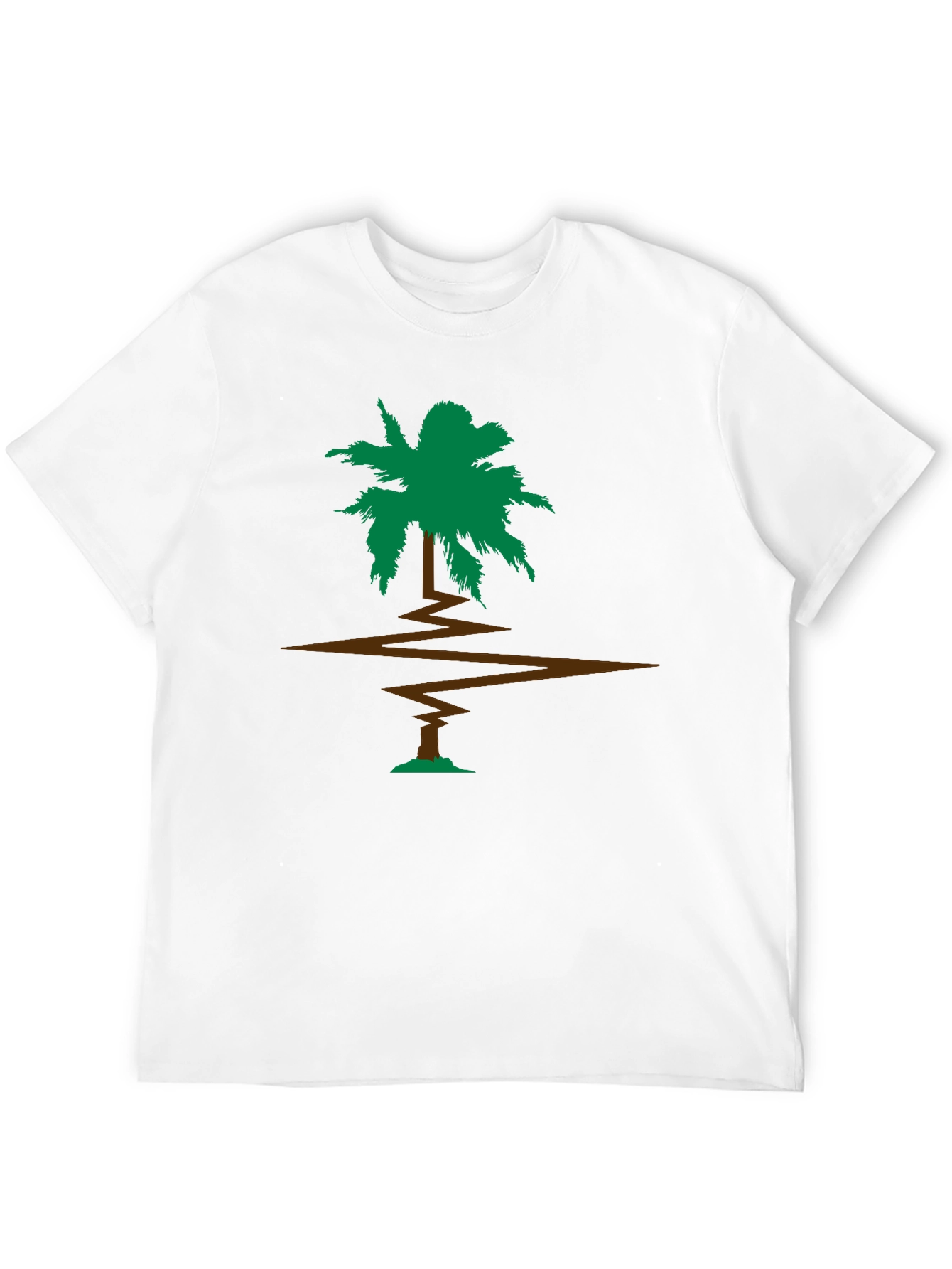 Black Palm Tree Graphic Tee - Black T-Shirt view 12