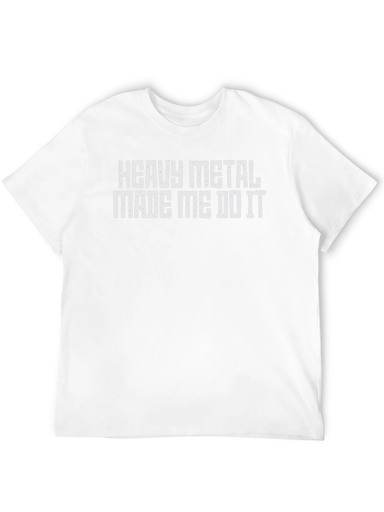 Black Heavy Metal Made Me Do It Tee Shirt view 12