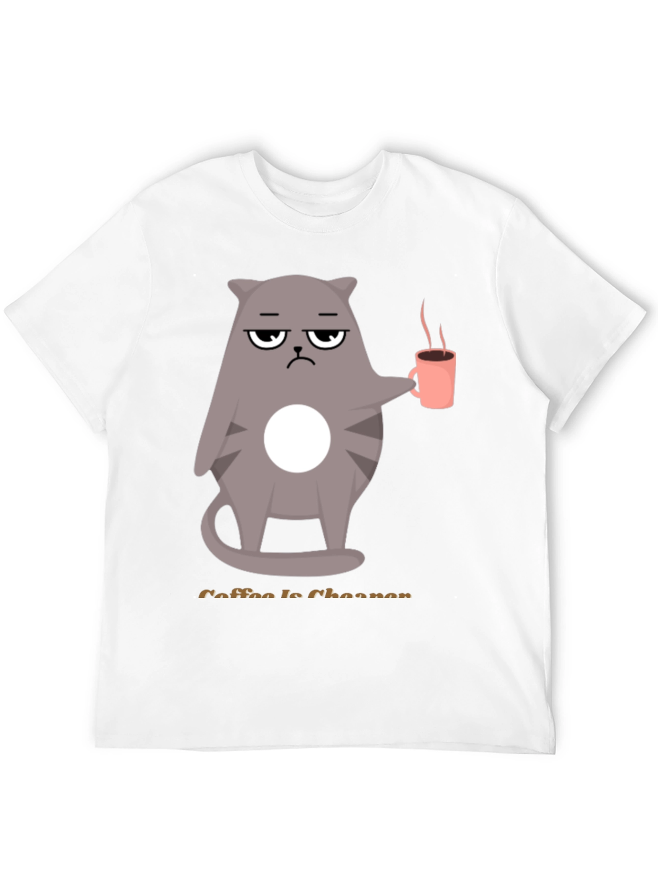 Black Coffee is Cheaper T-Shirt - Grumpy Cat Design view 12