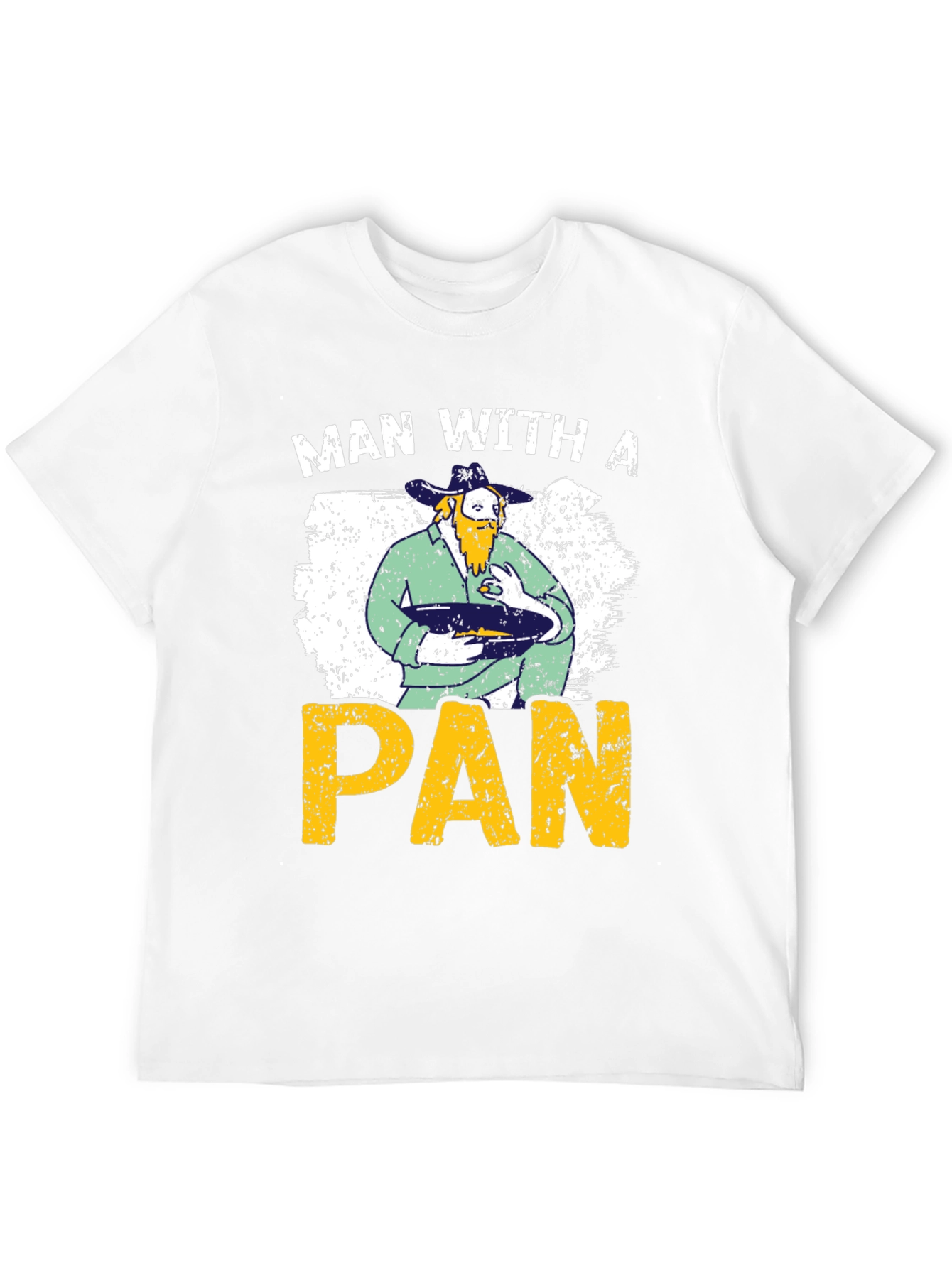Black Man with a Pan Novelty T-Shirt view 12