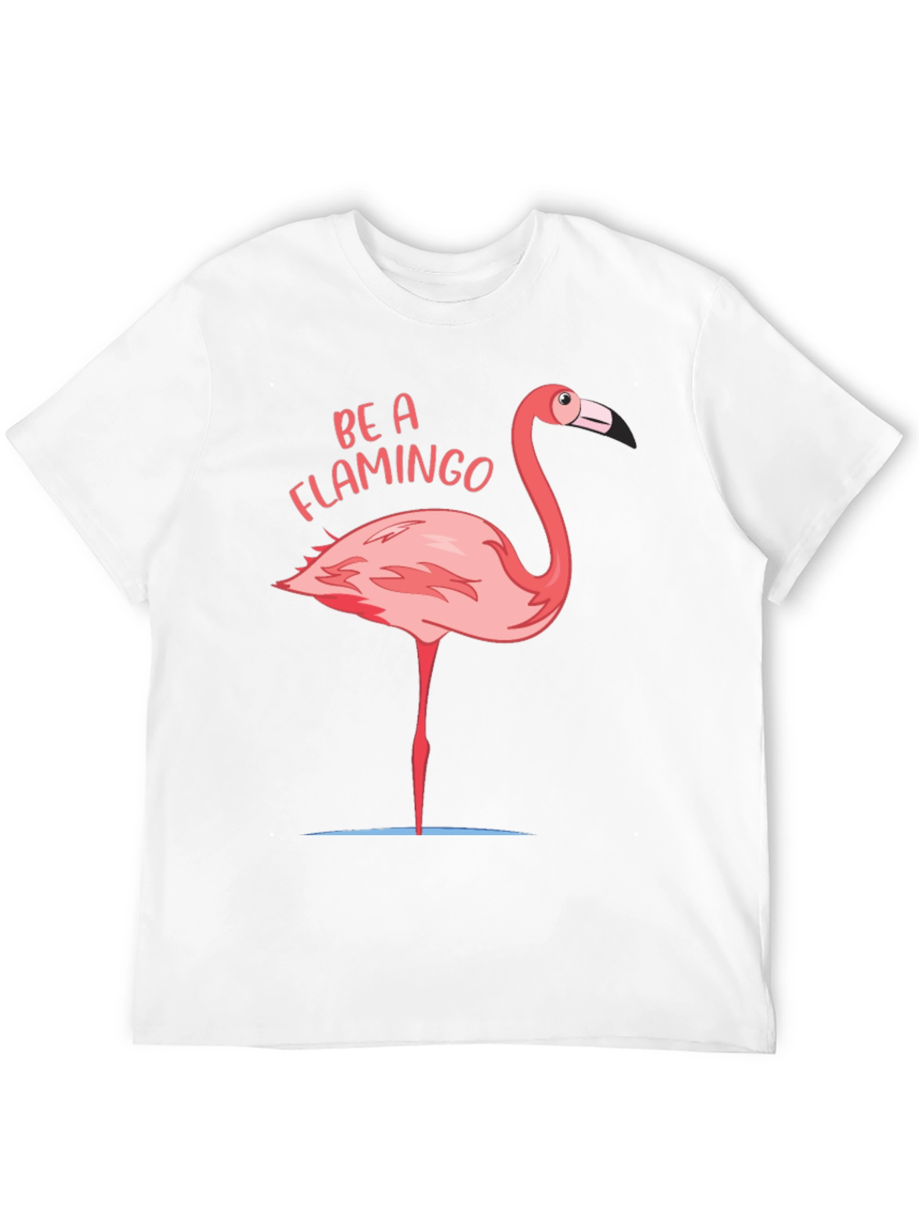 Black Be A Flamingo Graphic T-Shirt view 12