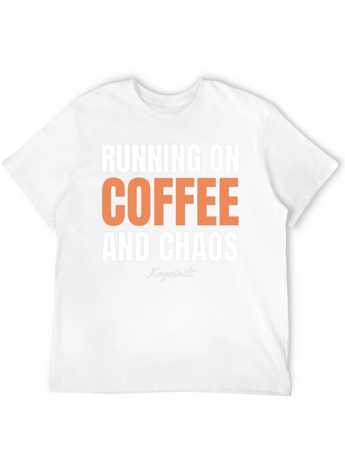 Black Running on Coffee and Chaos Graphic Tee view 12