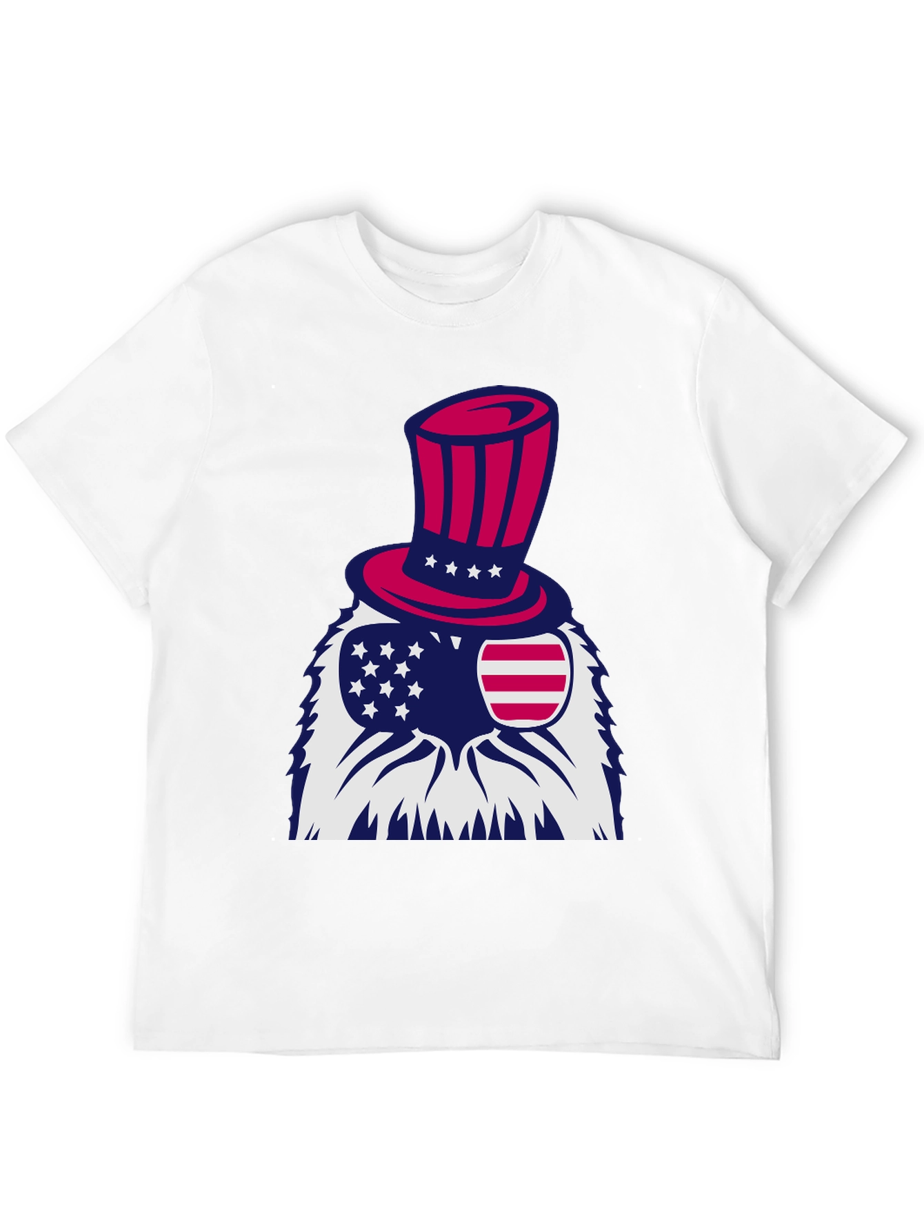 Black Patriotic Eagle T-Shirt - Stars and Stripes Design view 12