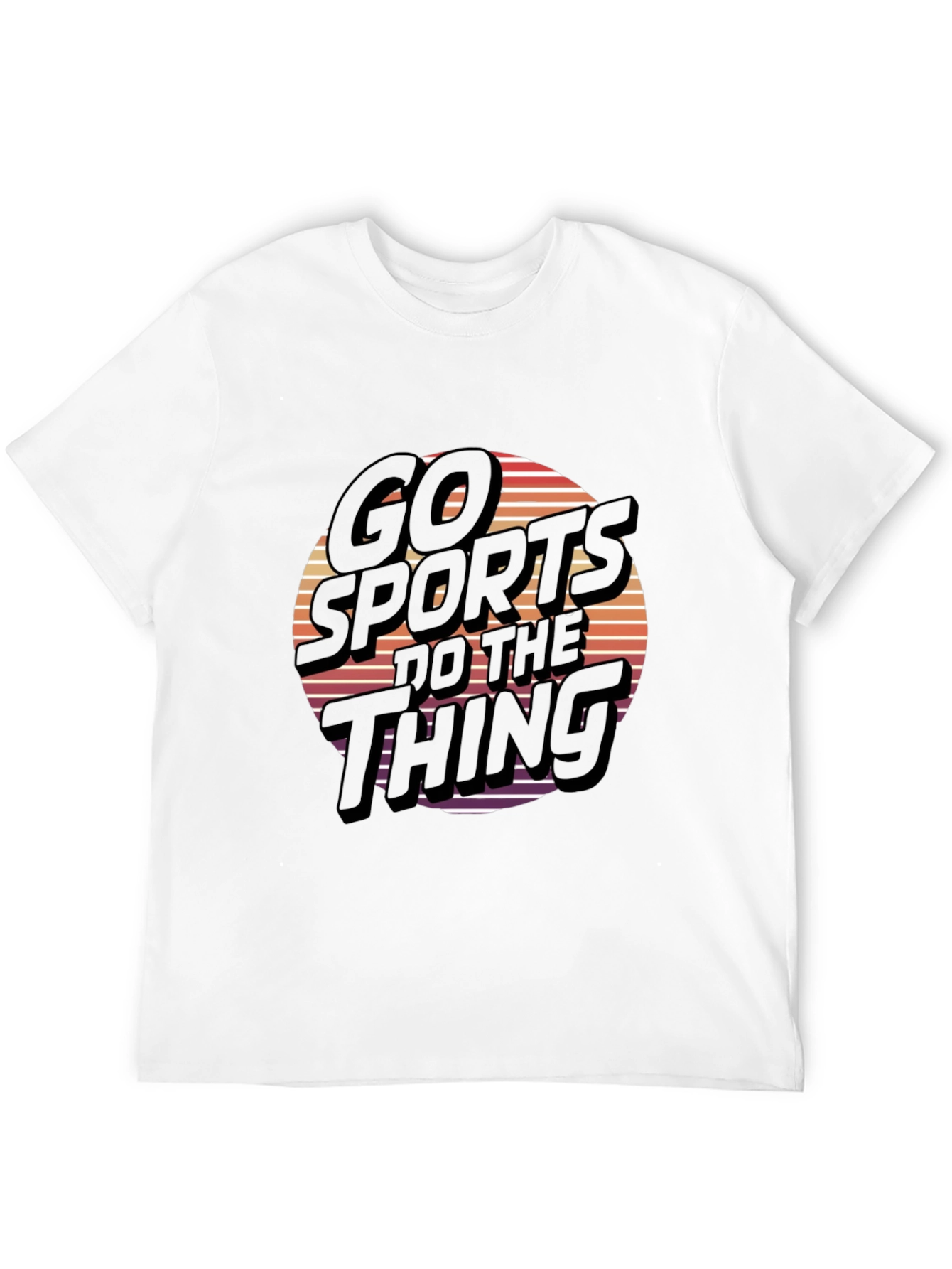 Black Go Sports Do The Thing T-Shirt Graphic Novelty Tee view 12