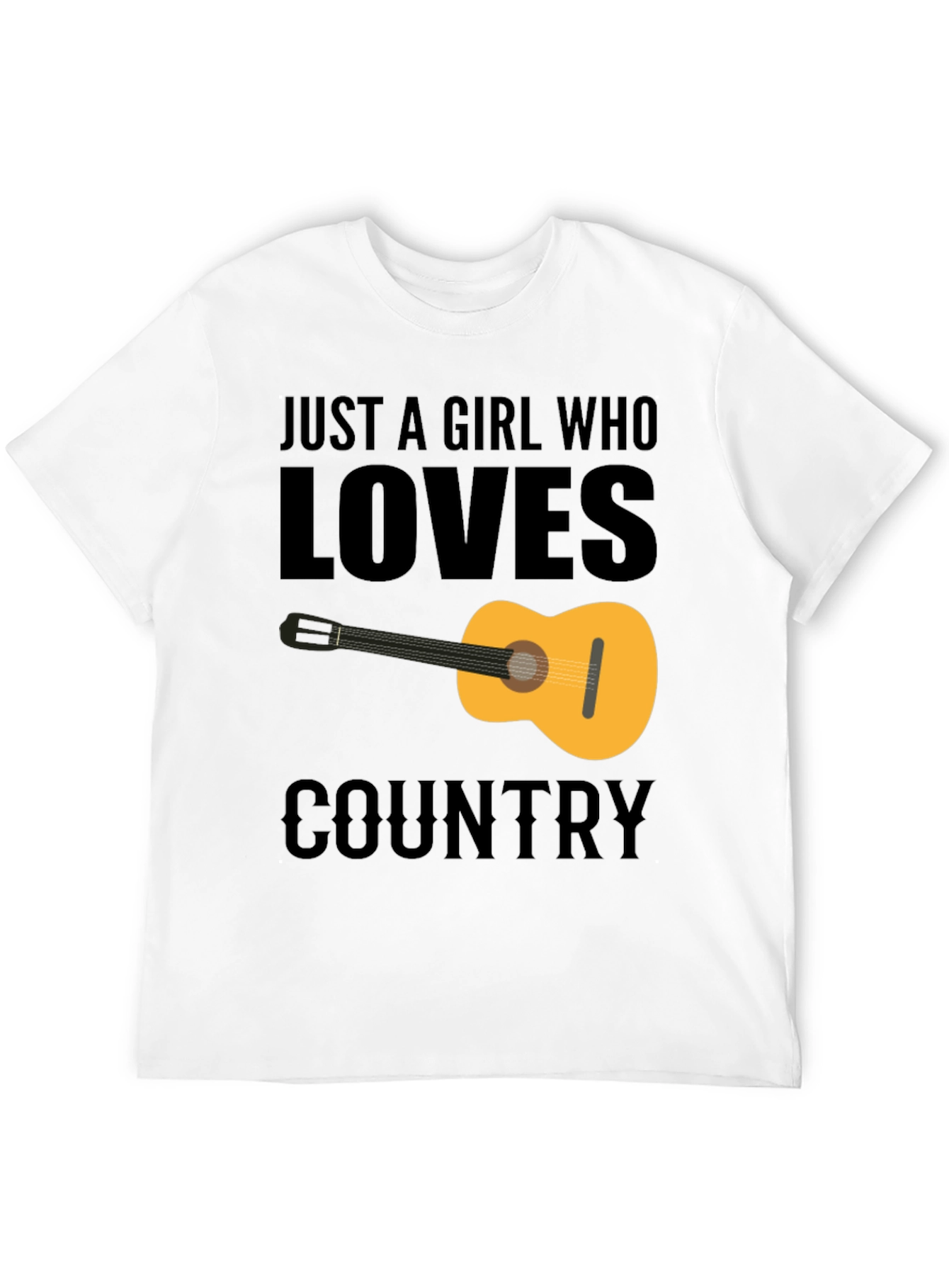 Black Country Music Guitar Graphic Tee view 12