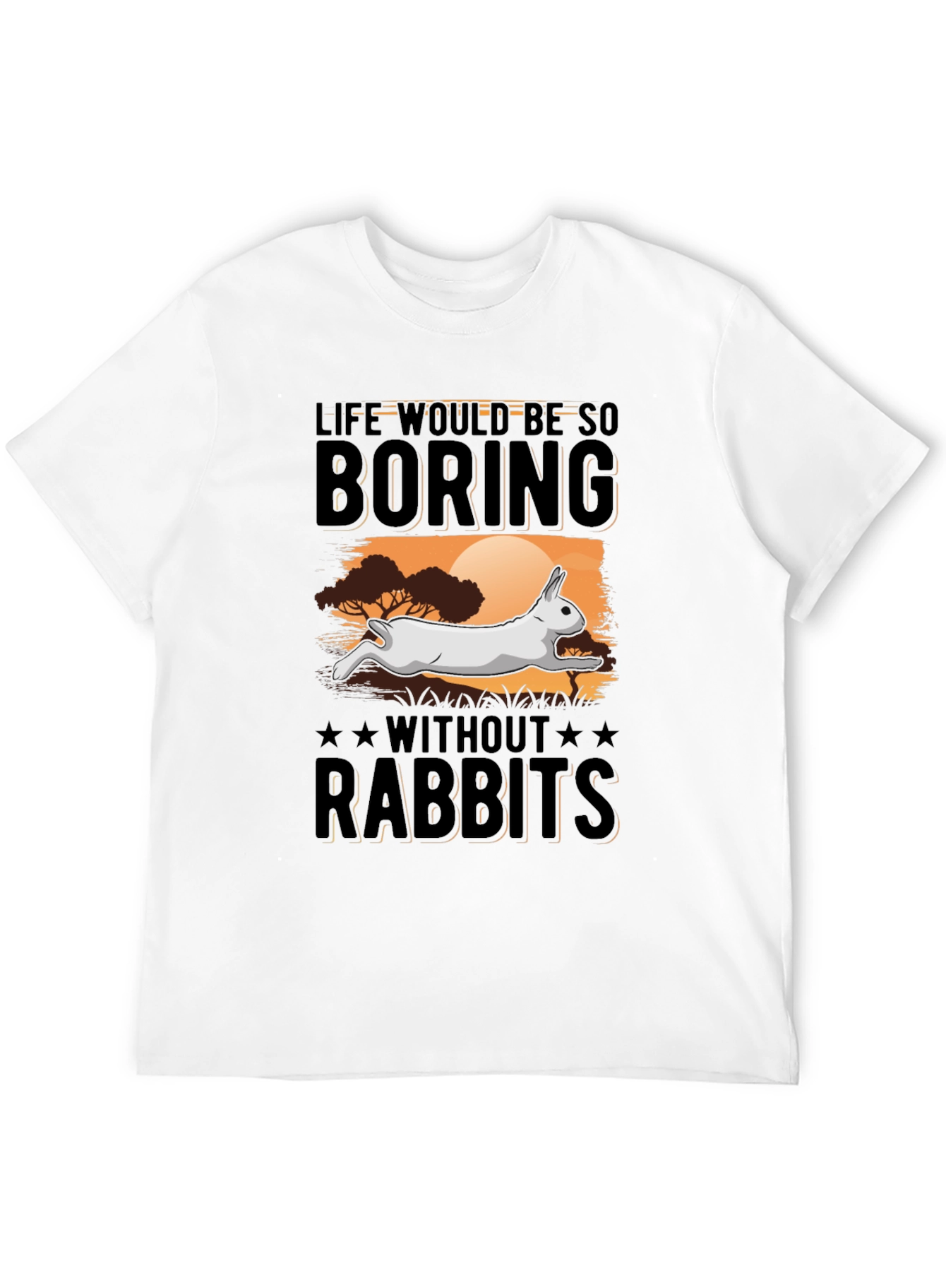 Black Life Would Be So Boring Without Rabbits T-Shirt view 12